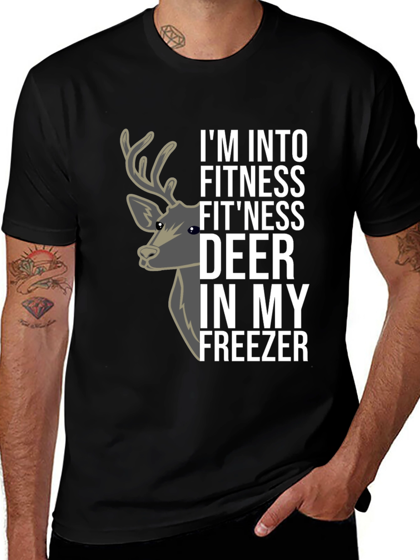 Variant 22 of Fitness Deer in My Freezer T-Shirt