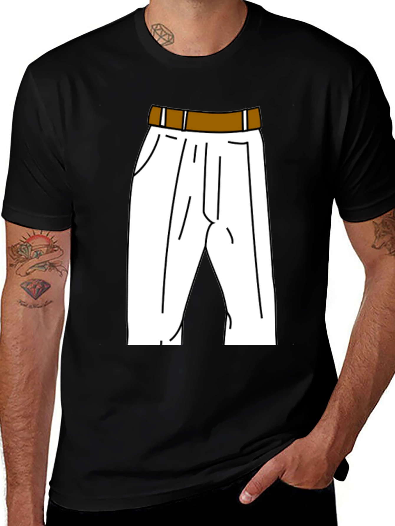 Variant 3 of Funny Pants T-Shirt - Cartoon Style Apparel