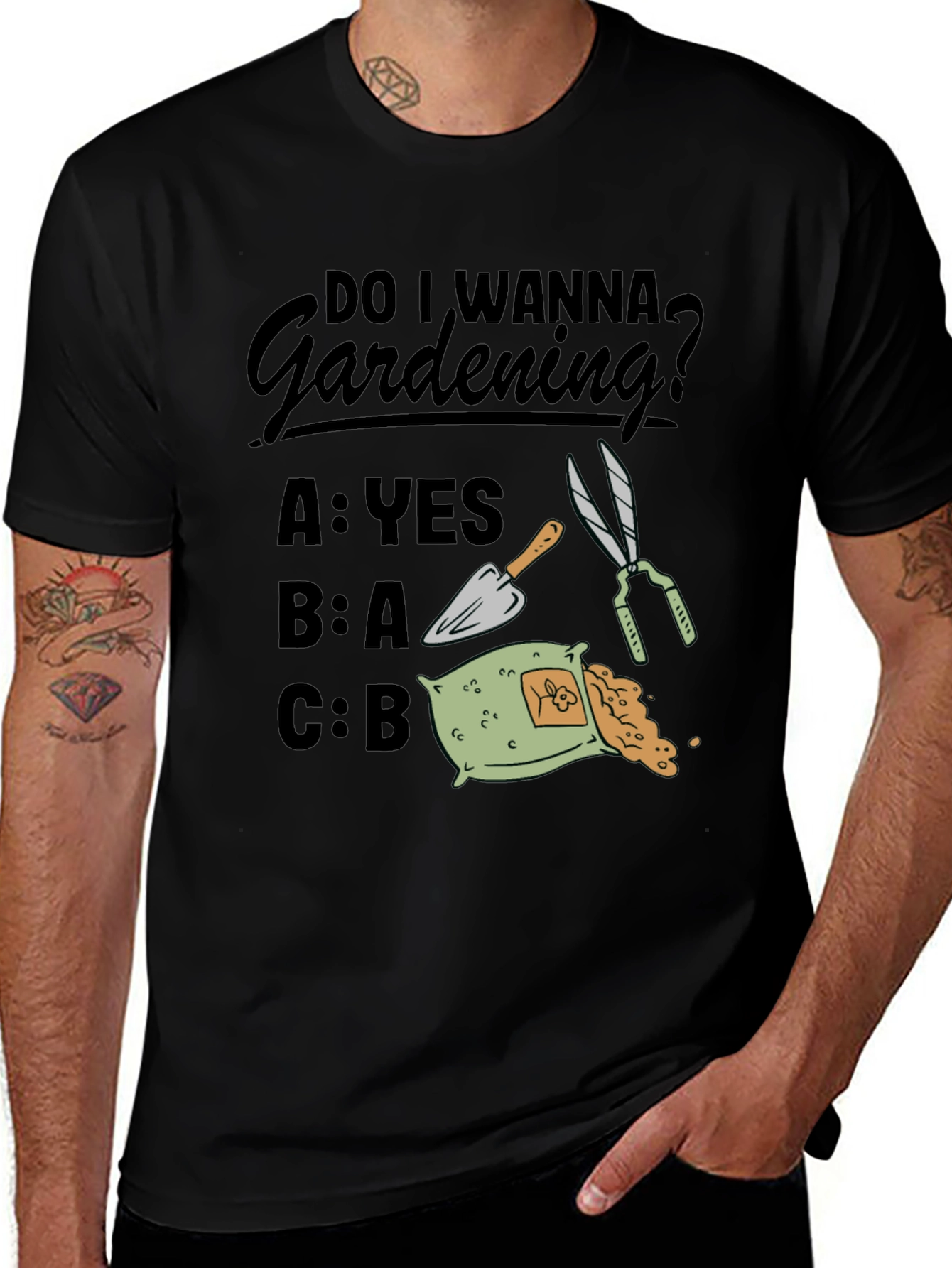Variant 18 of Gardening Quiz Graphic Tee