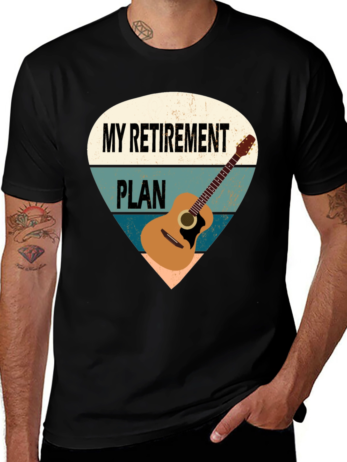 Variant 2 of My Retirement Plan Guitar T-Shirt
