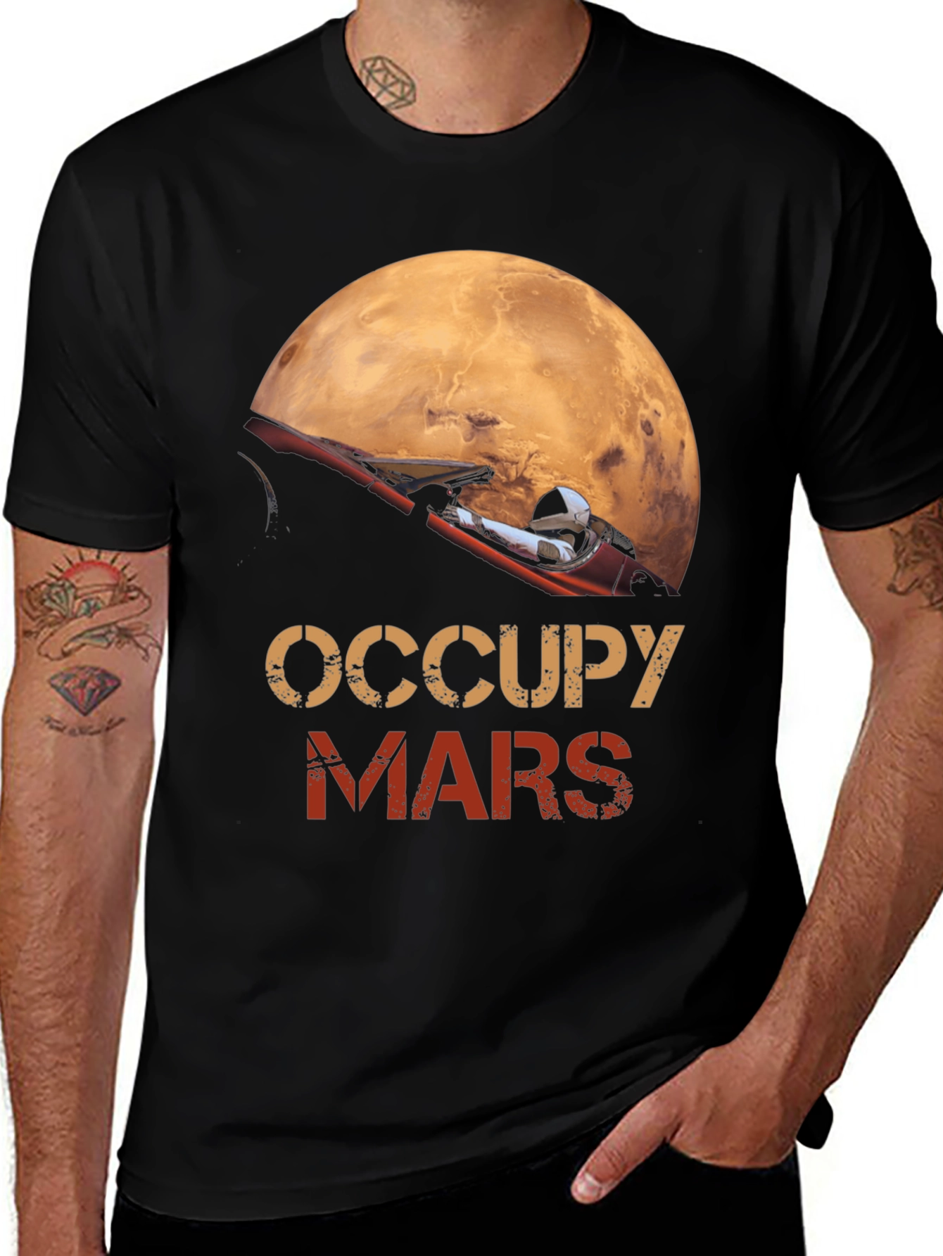 Occupy Mars Graphic T-Shirt Space Exploration Tee