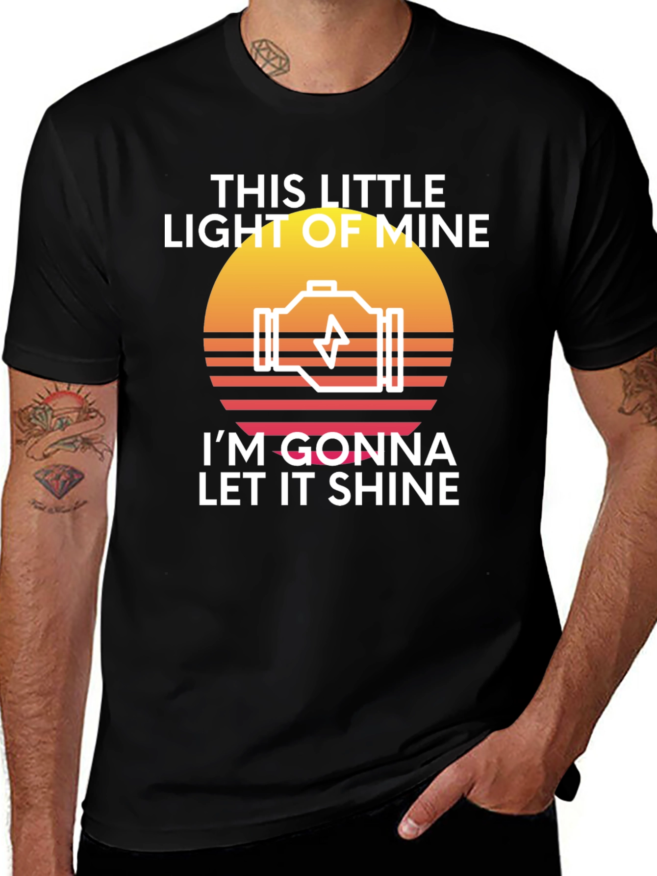 Variant 14 of Check Engine Light T-Shirt - This Little Light of Mine
