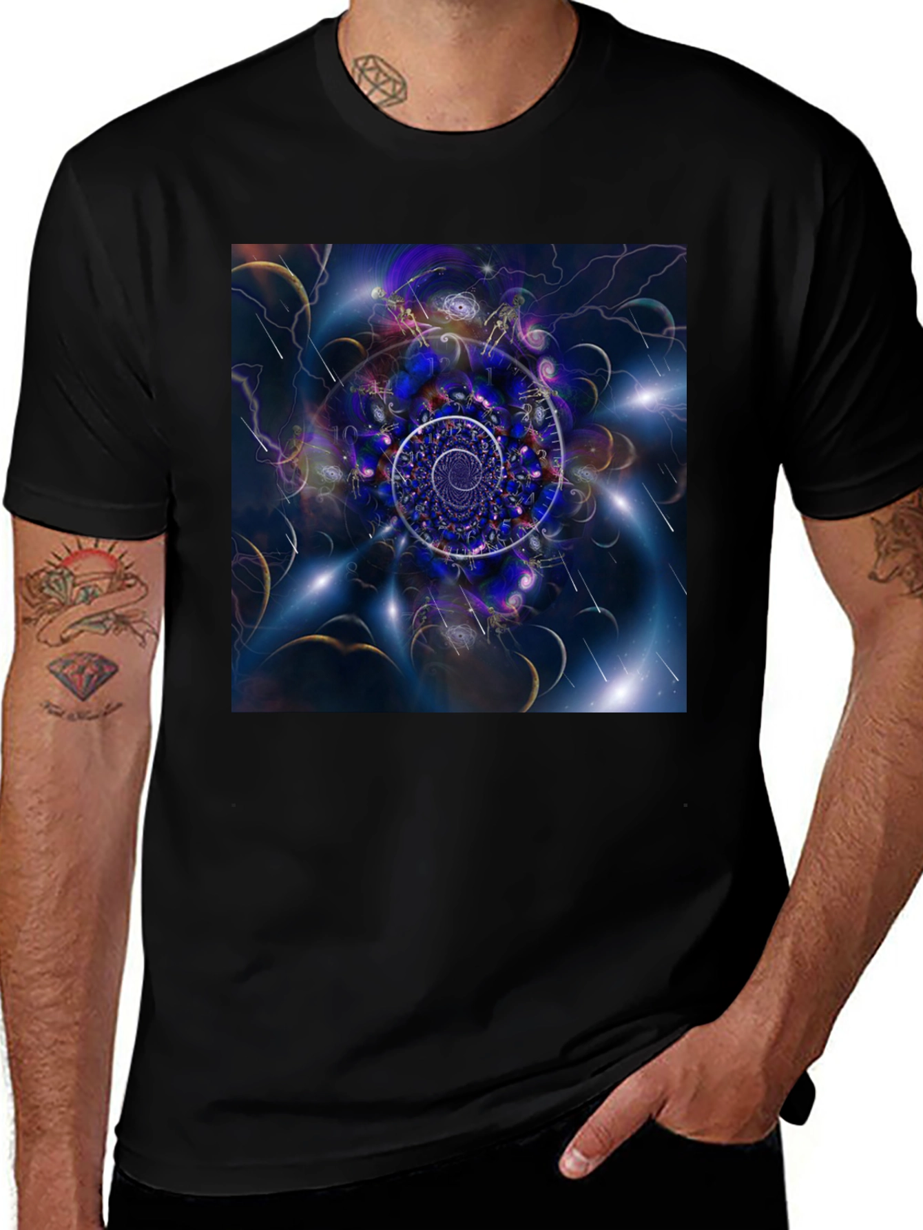 Variant 18 of Spiral Galaxy Graphic T-Shirt - Cosmic Design