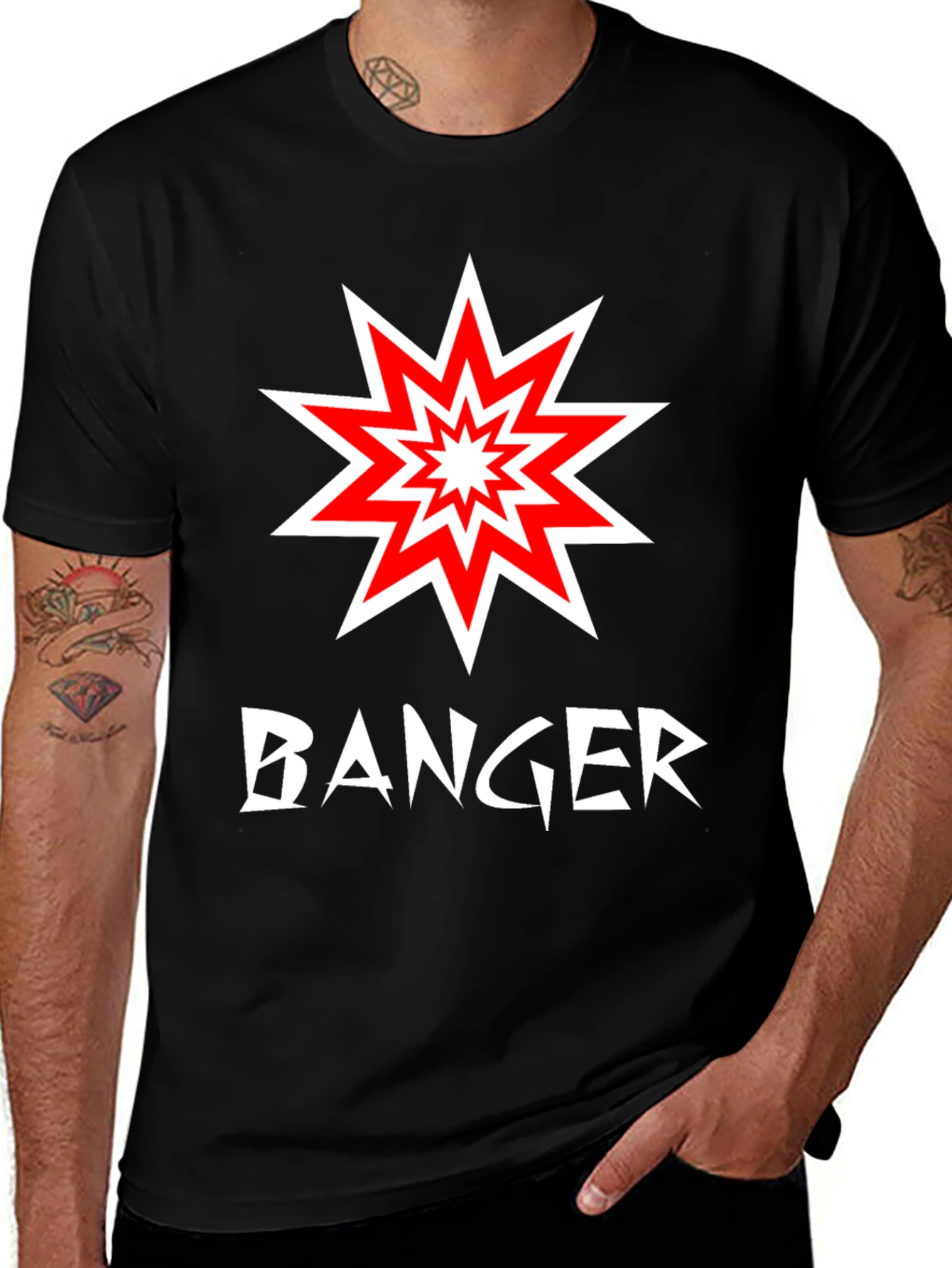 Variant 5 of Banger Graphic Tee - Explosive Style!