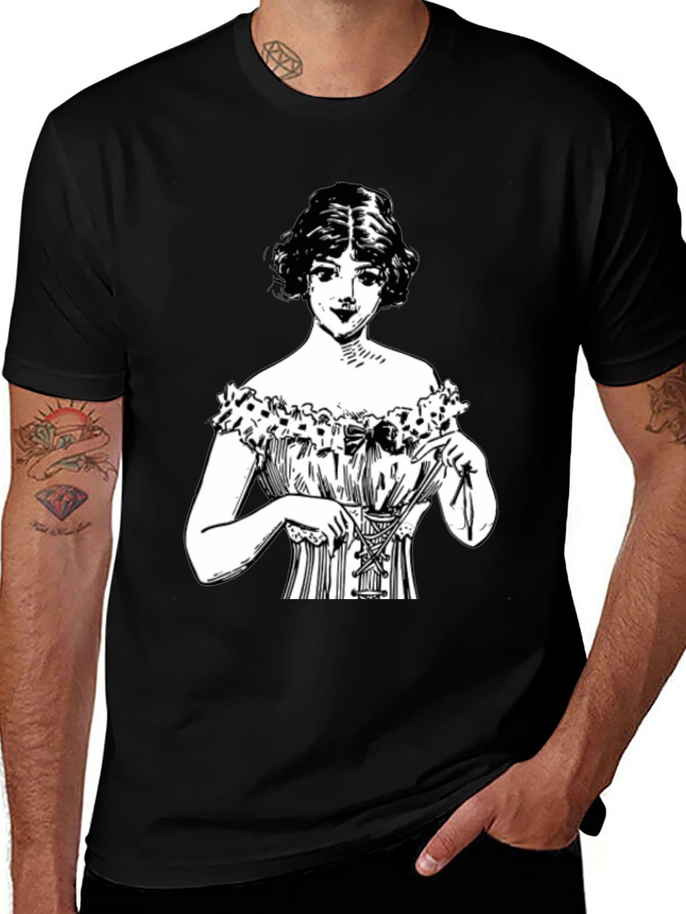 Variant 4 of Vintage Corset Woman T-Shirt