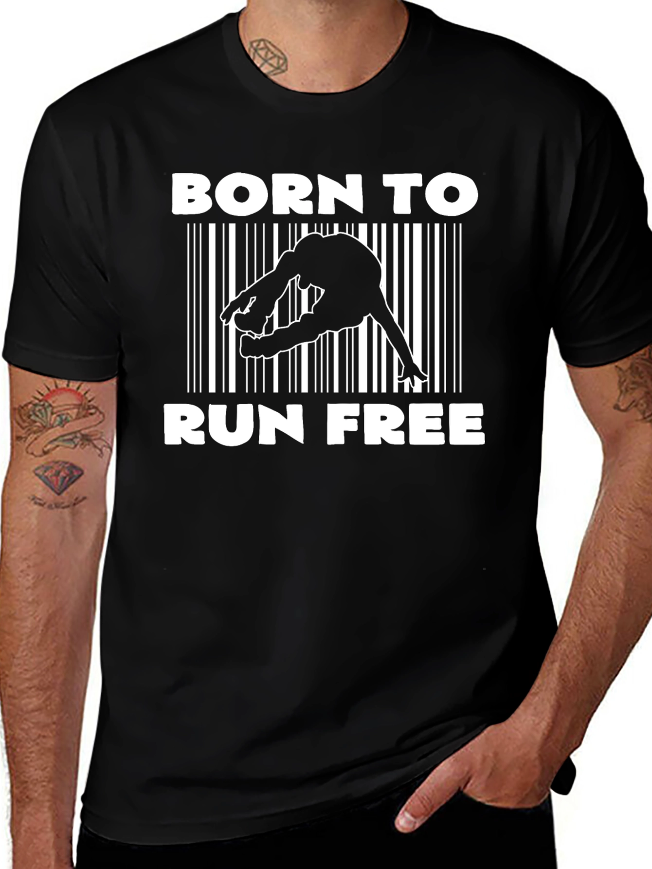 Born to Run Free Graphic T-Shirt