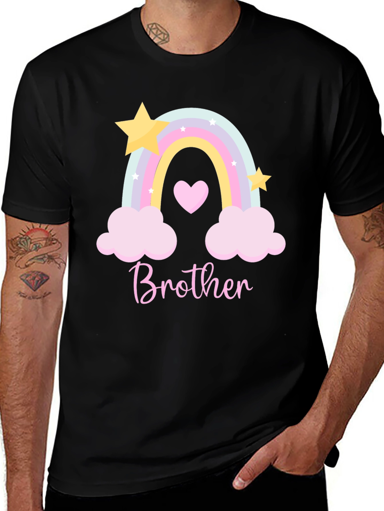 Variant 29 of Brother Rainbow Graphic Tee