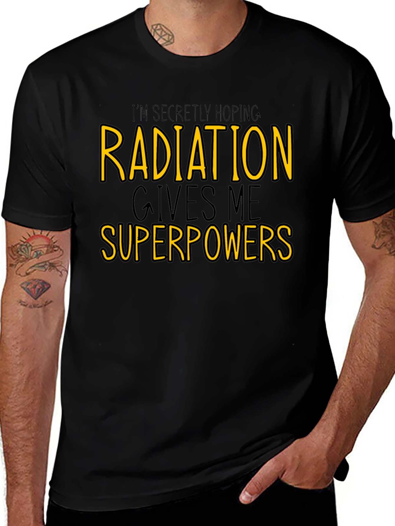 Variant 7 of Radiation Superpowers Graphic T-Shirt