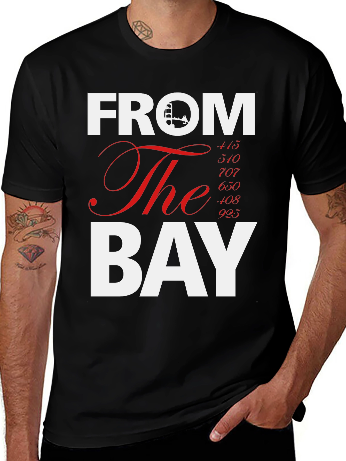 From The Bay T-Shirt - Area Codes