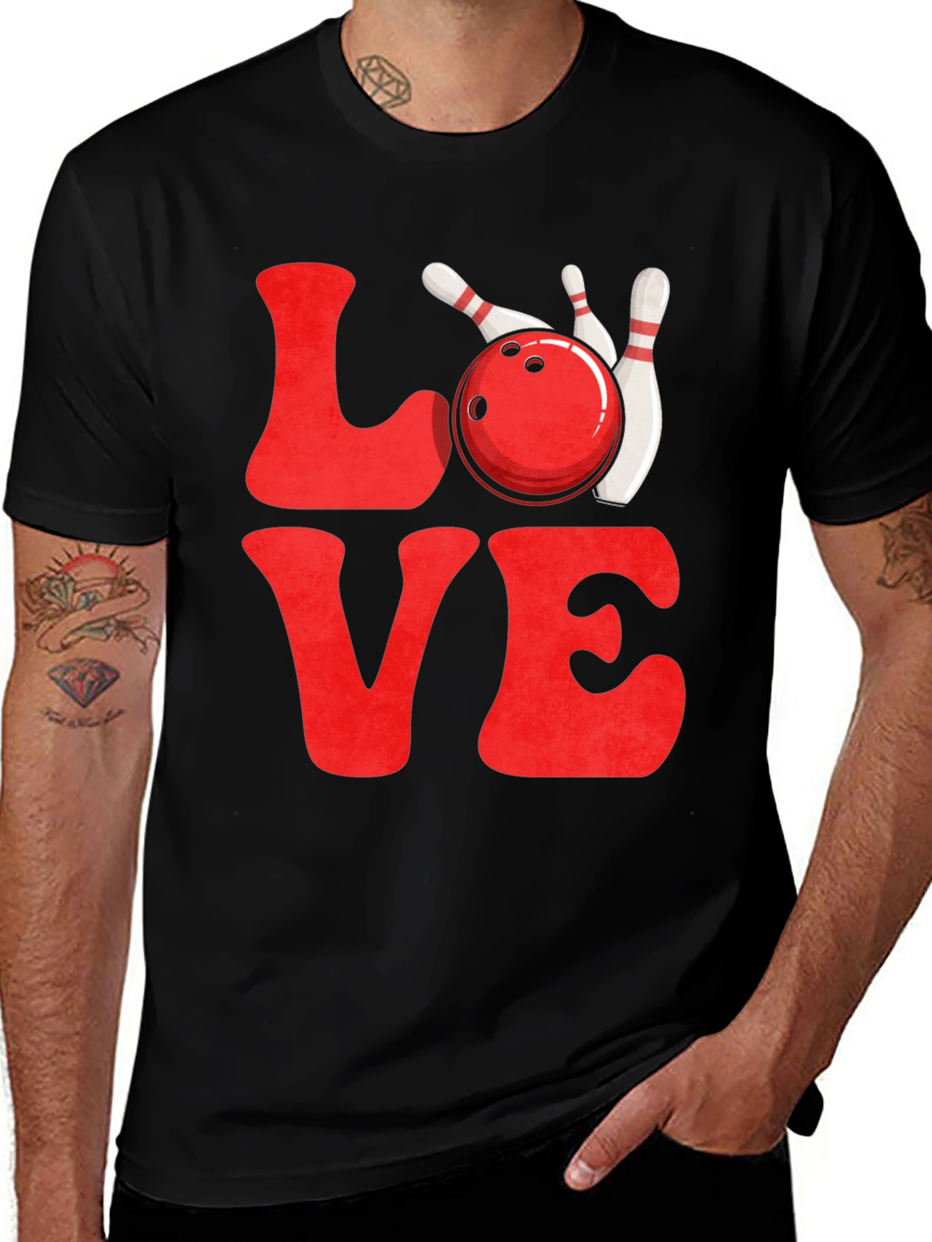 Variant 30 of Love Bowling Graphic T-Shirt
