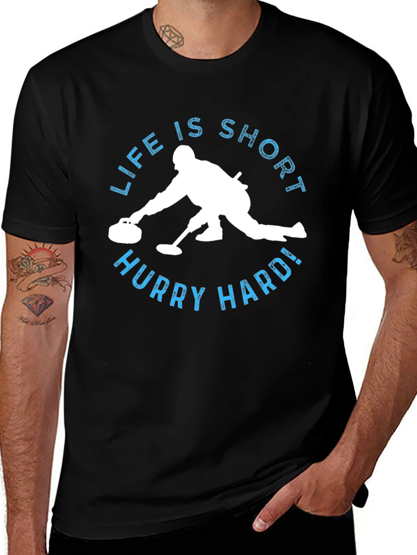 Variant 14 of Curling Life is Short Hurry Hard! T-Shirt