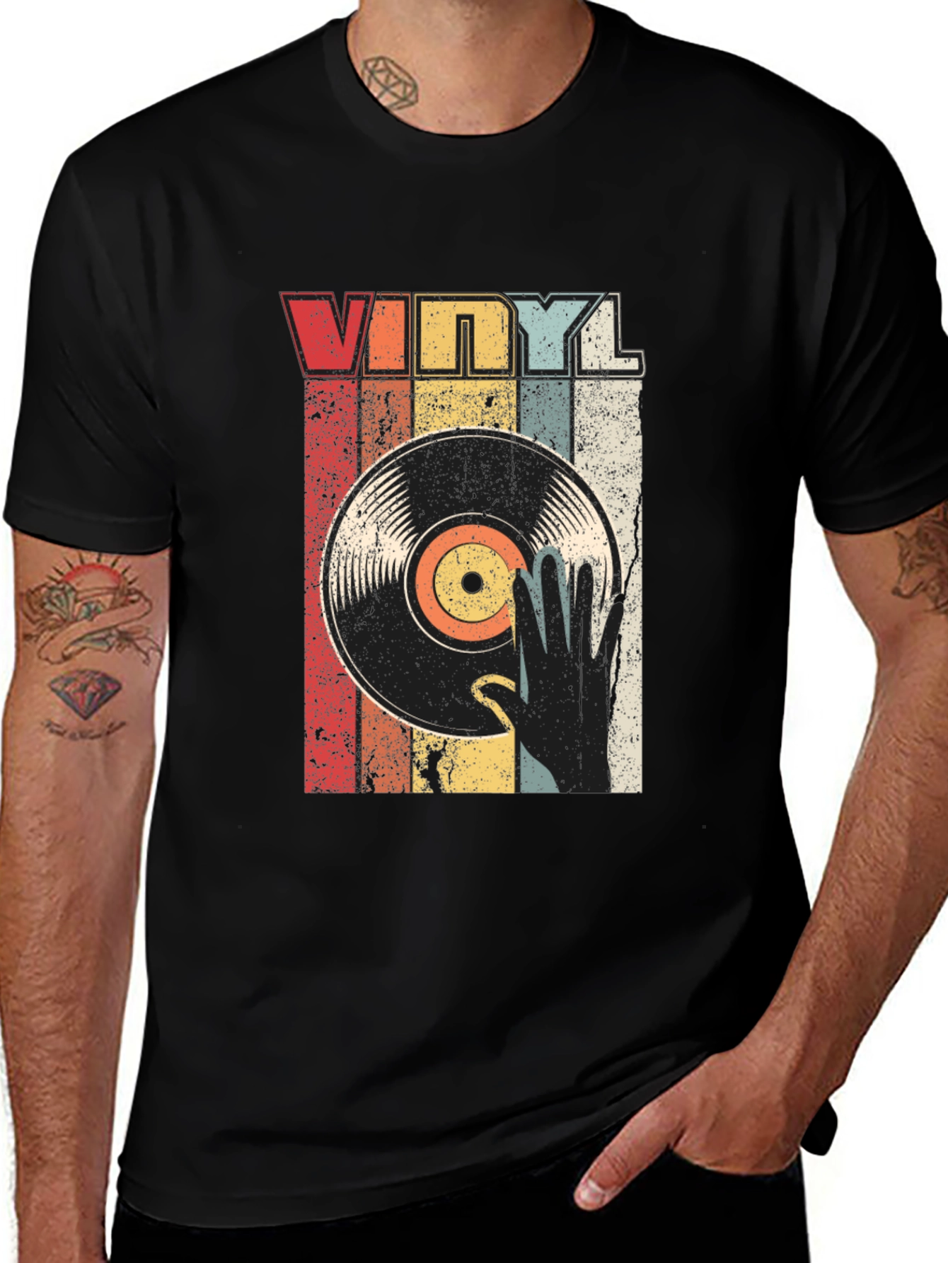 Variant 15 of Vintage Vinyl Record T-Shirt