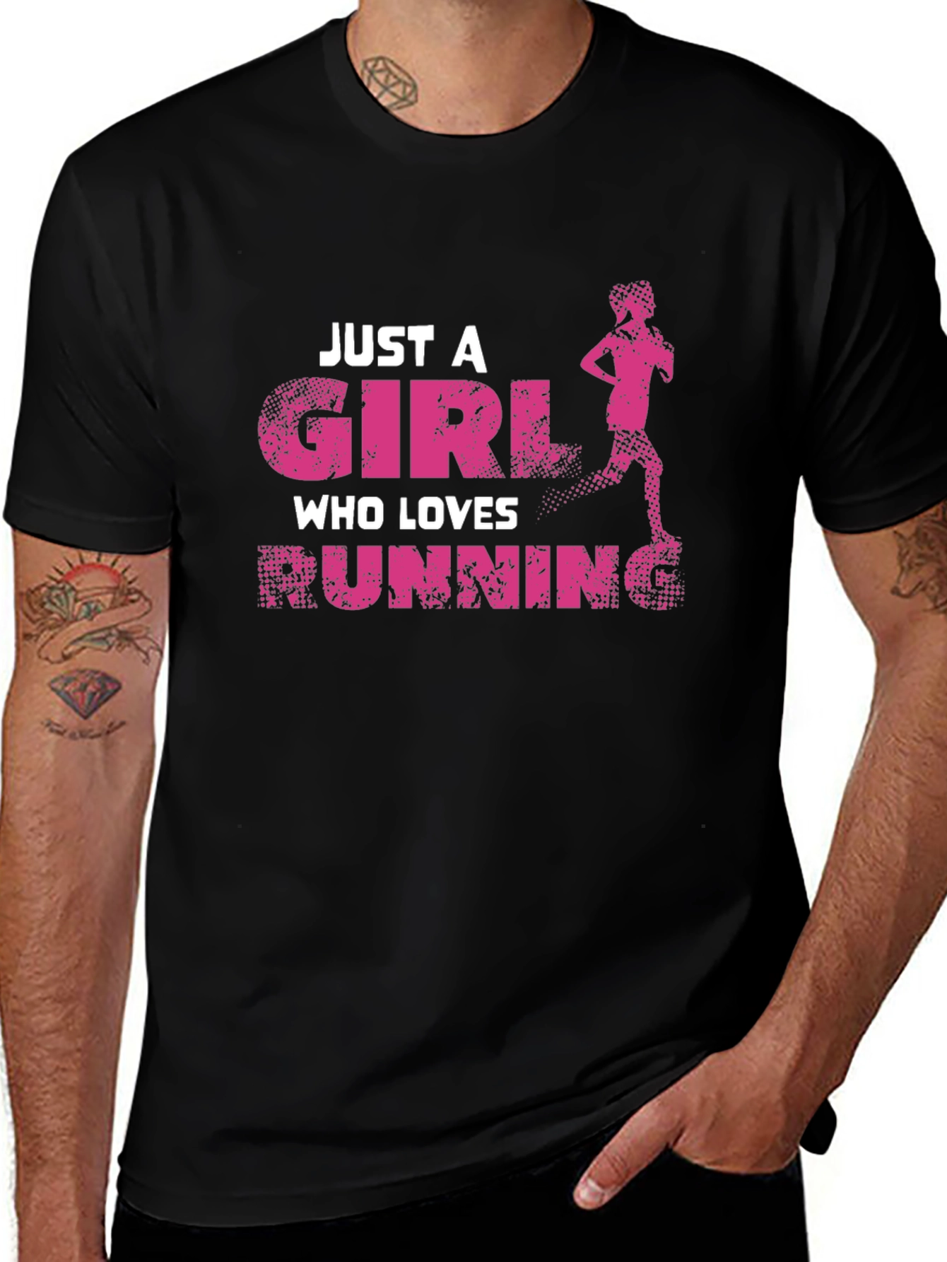 Variant 24 of Just a Girl Who Loves Running T-Shirt