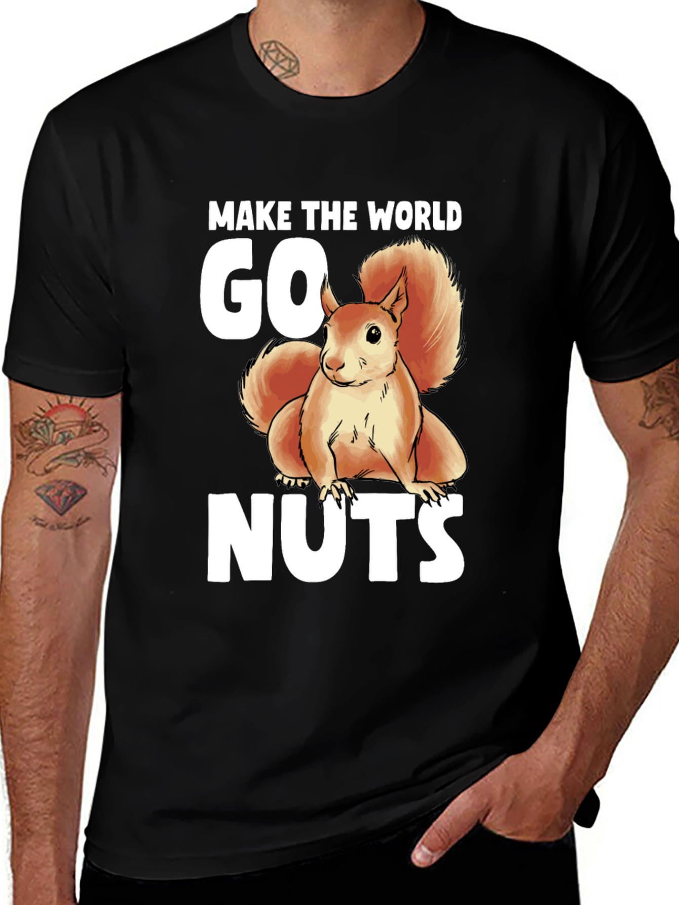 Variant 11 of Go Nuts Graphic T-Shirt