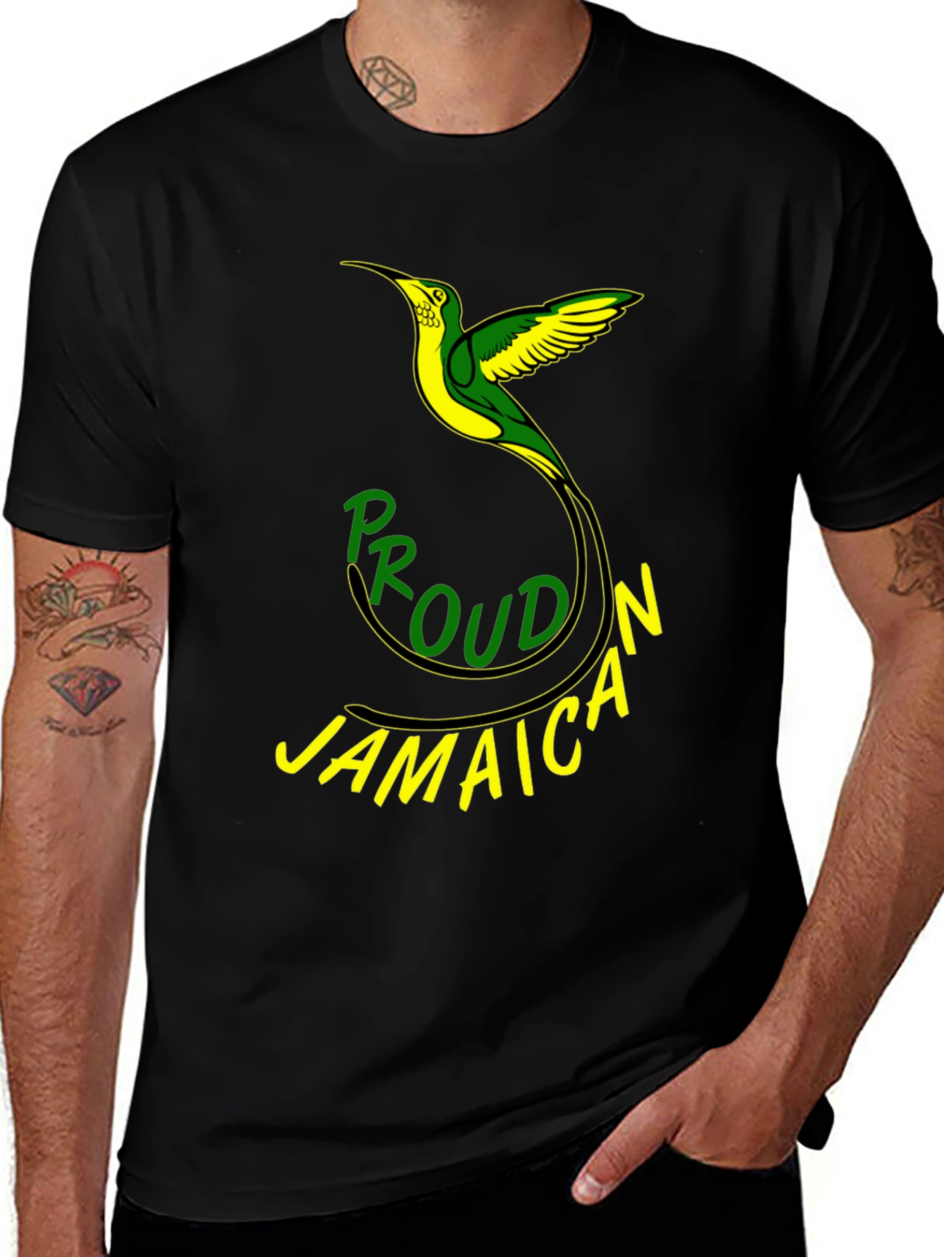 Proud Jamaican T-Shirt - Black