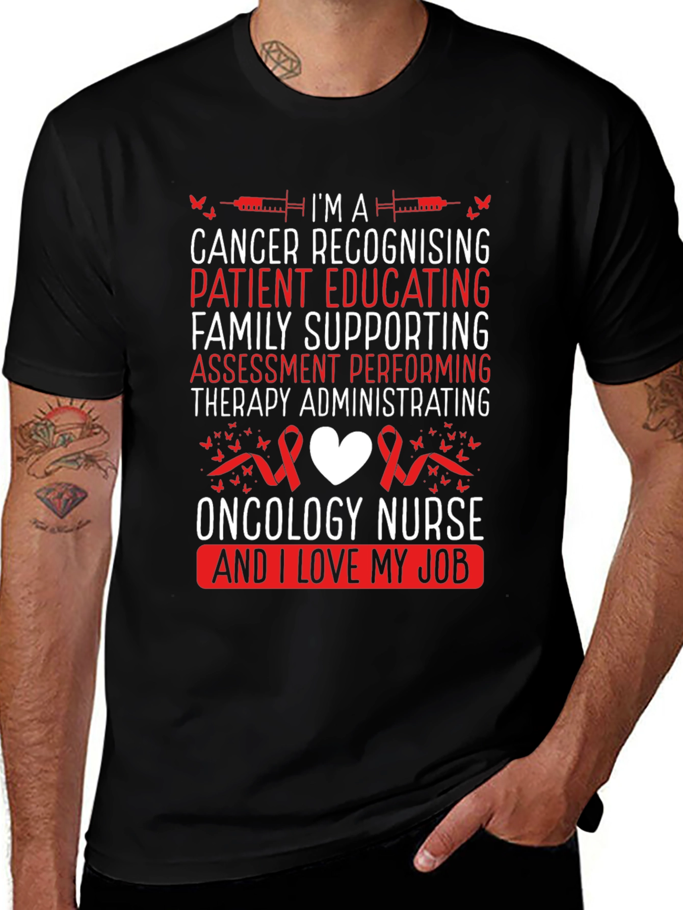 Oncology Nurse T-Shirt - Cancer Awareness
