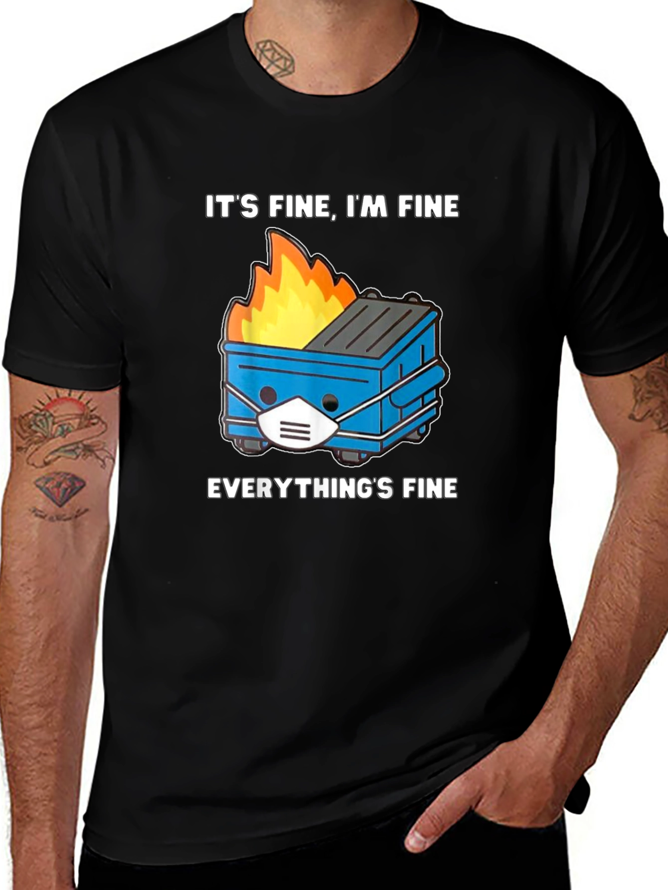 Variant 13 of It's Fine Dumpster Fire T-Shirt