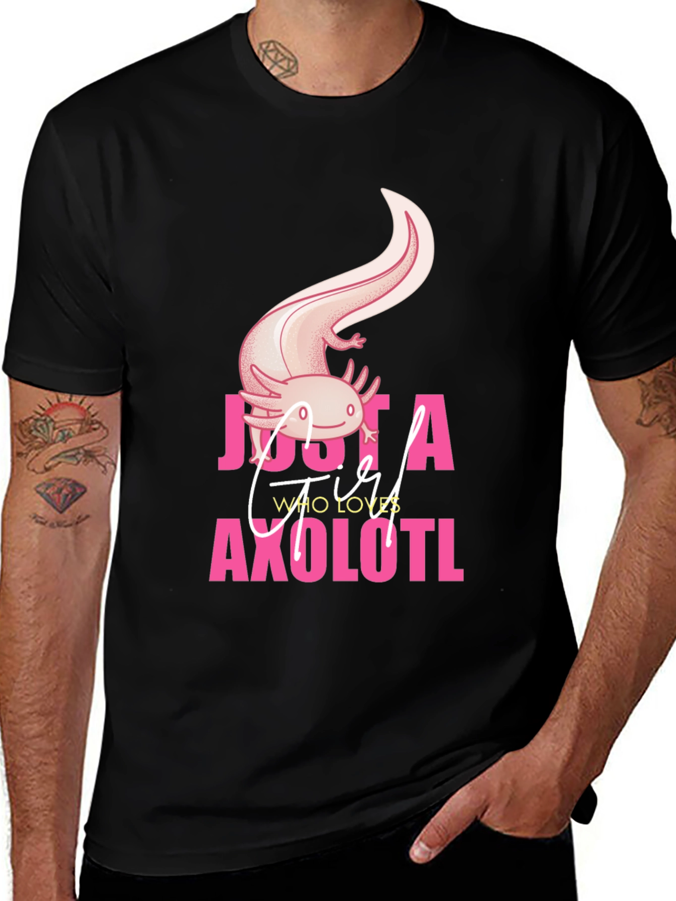 Variant 14 of Just A Girl Who Loves Axolotls T-Shirt