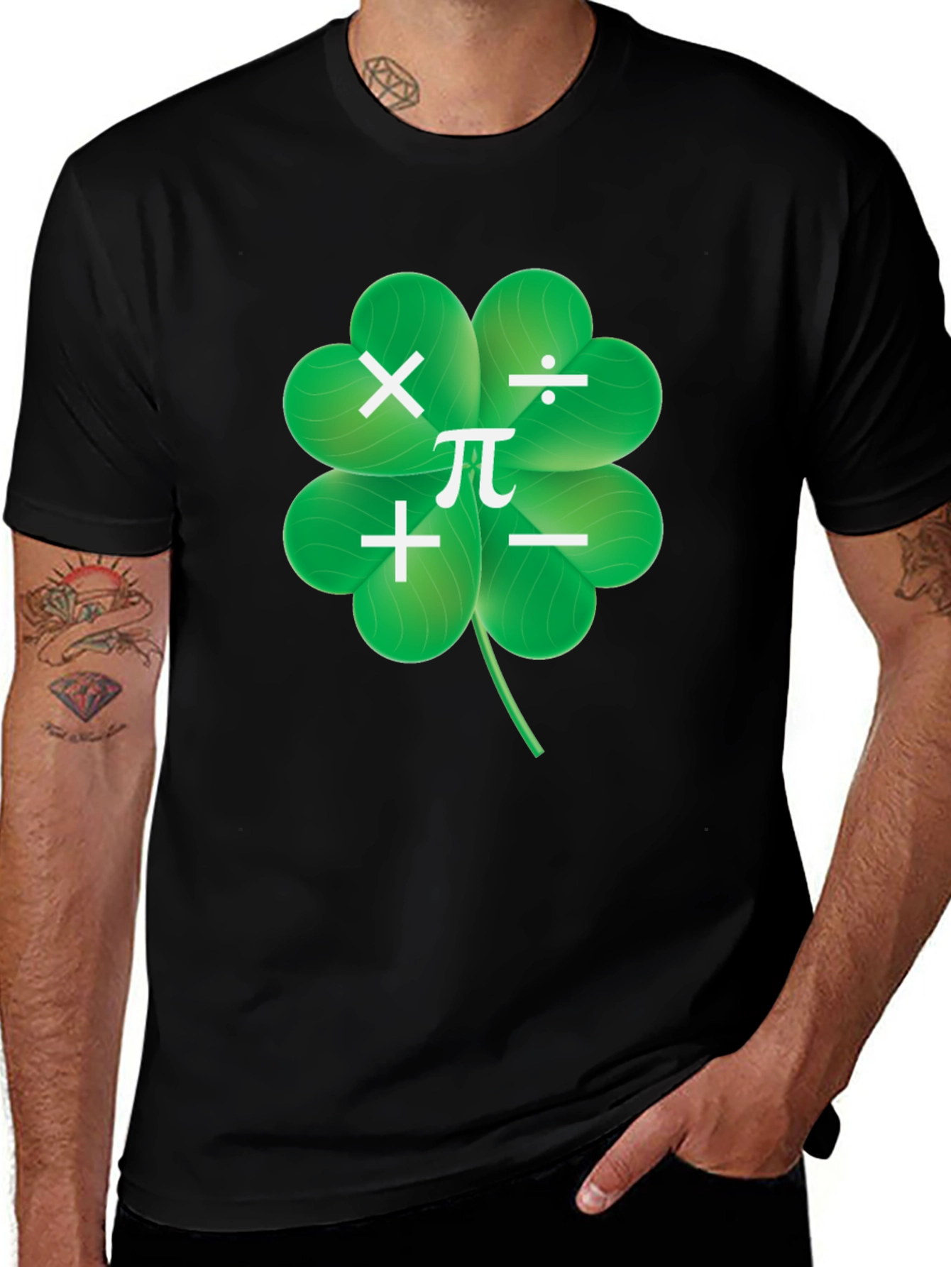 Variant 2 of Math Clover T-Shirt - Lucky Numbers Tee
