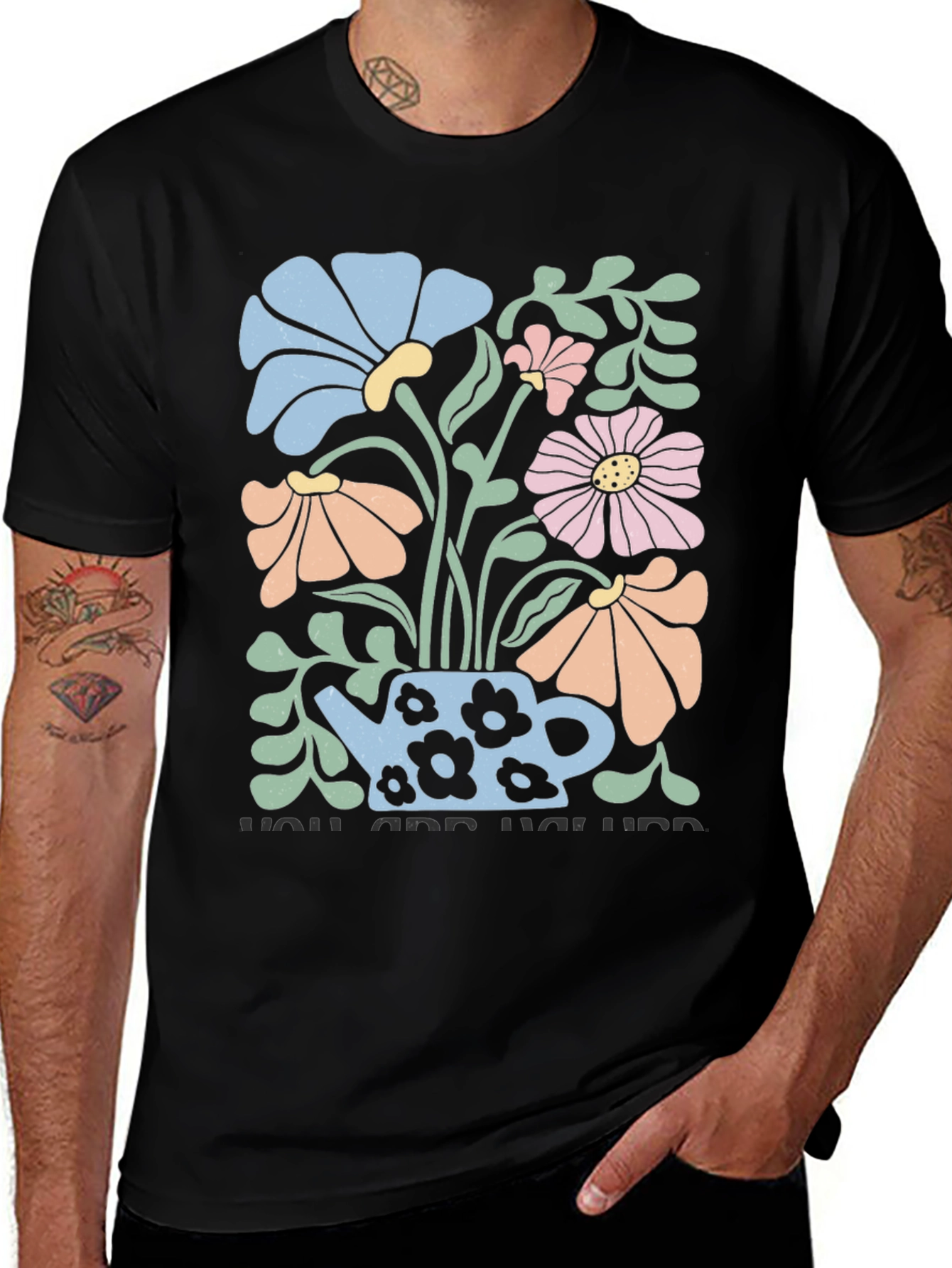 Variant 30 of Floral Teapot Graphic T-Shirt