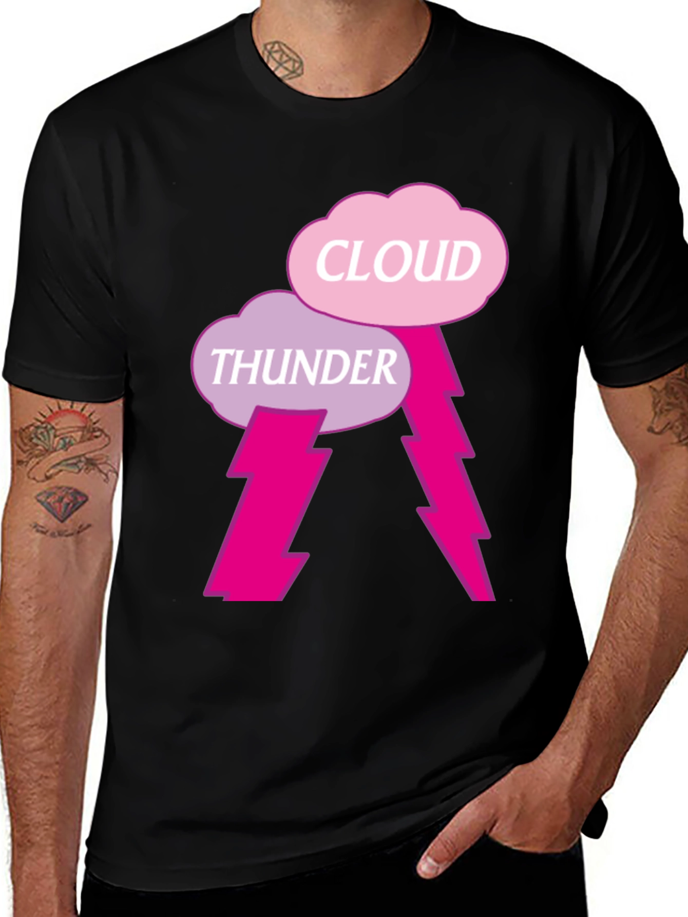 Variant 16 of Cloud Thunder Graphic Tee - Unique Design, Comfortable Fit