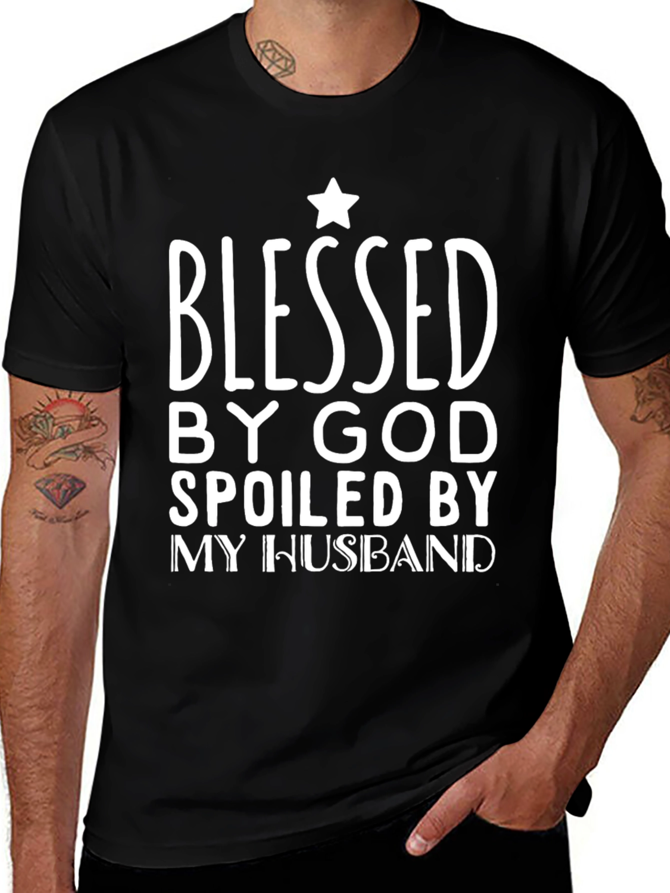 Variant 16 of Blessed by God Spoiled by My Husband T-Shirt