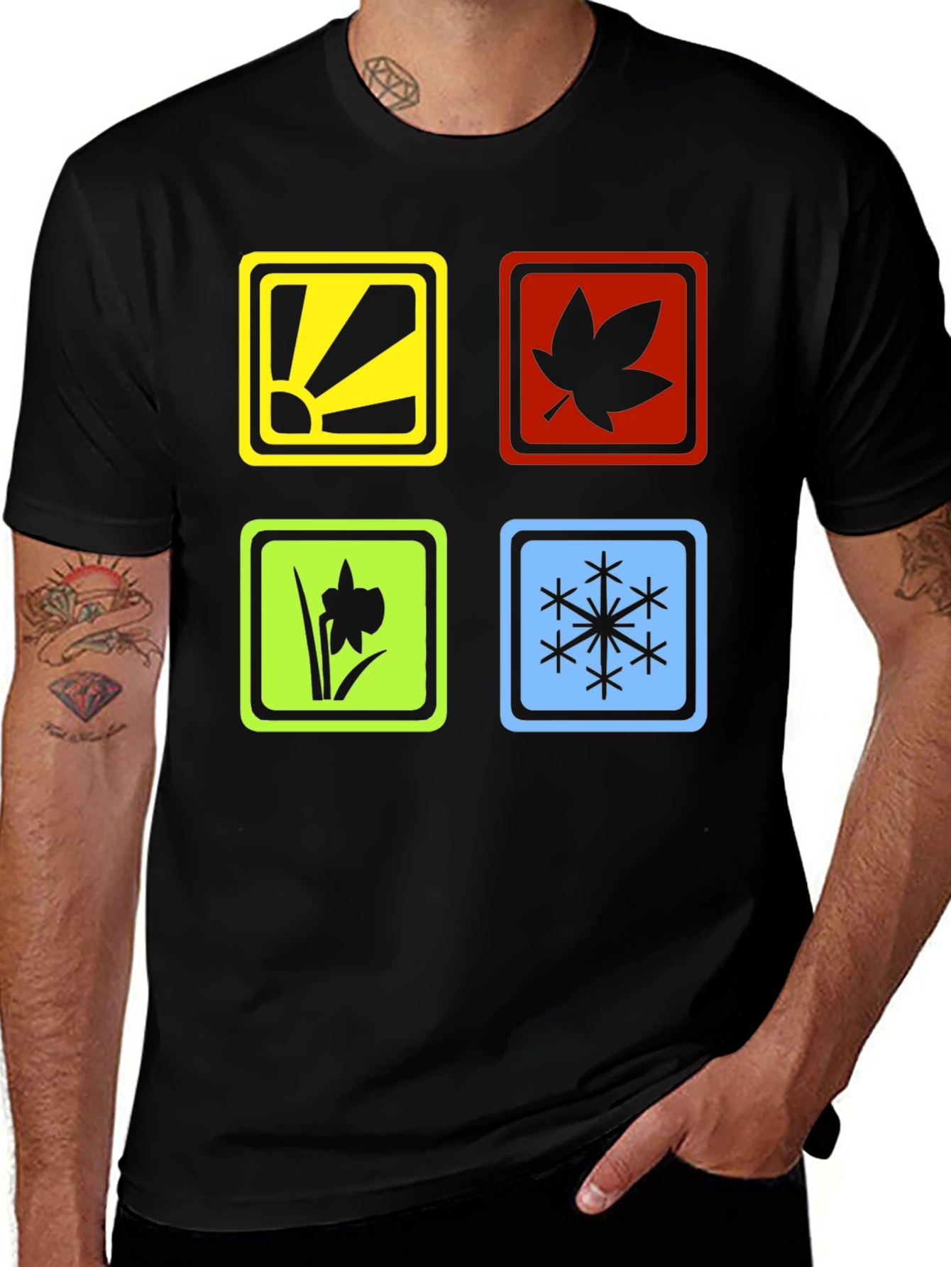Variant 17 of Four Seasons Graphic T-Shirt
