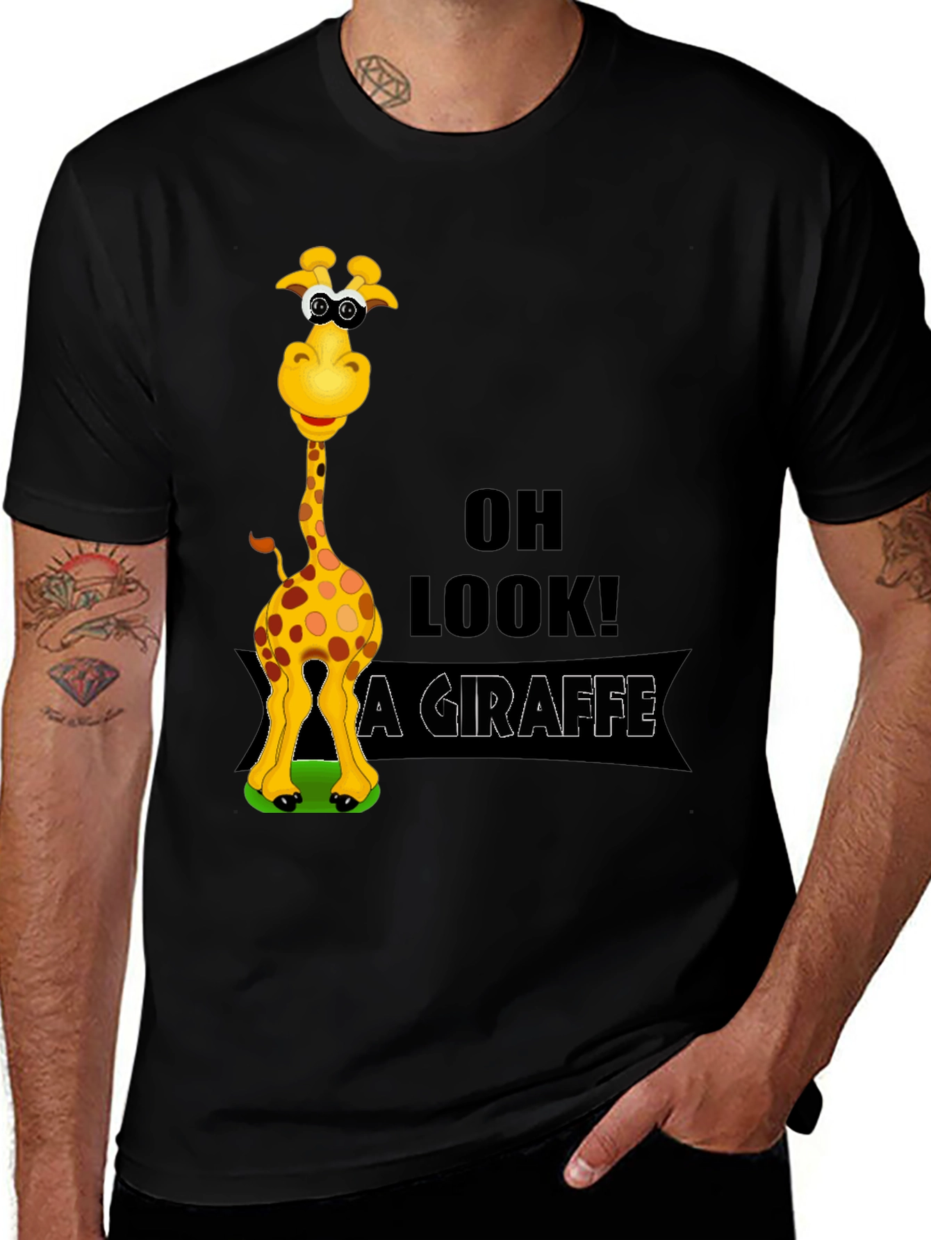 Variant 9 of Funny Giraffe Graphic T-Shirt