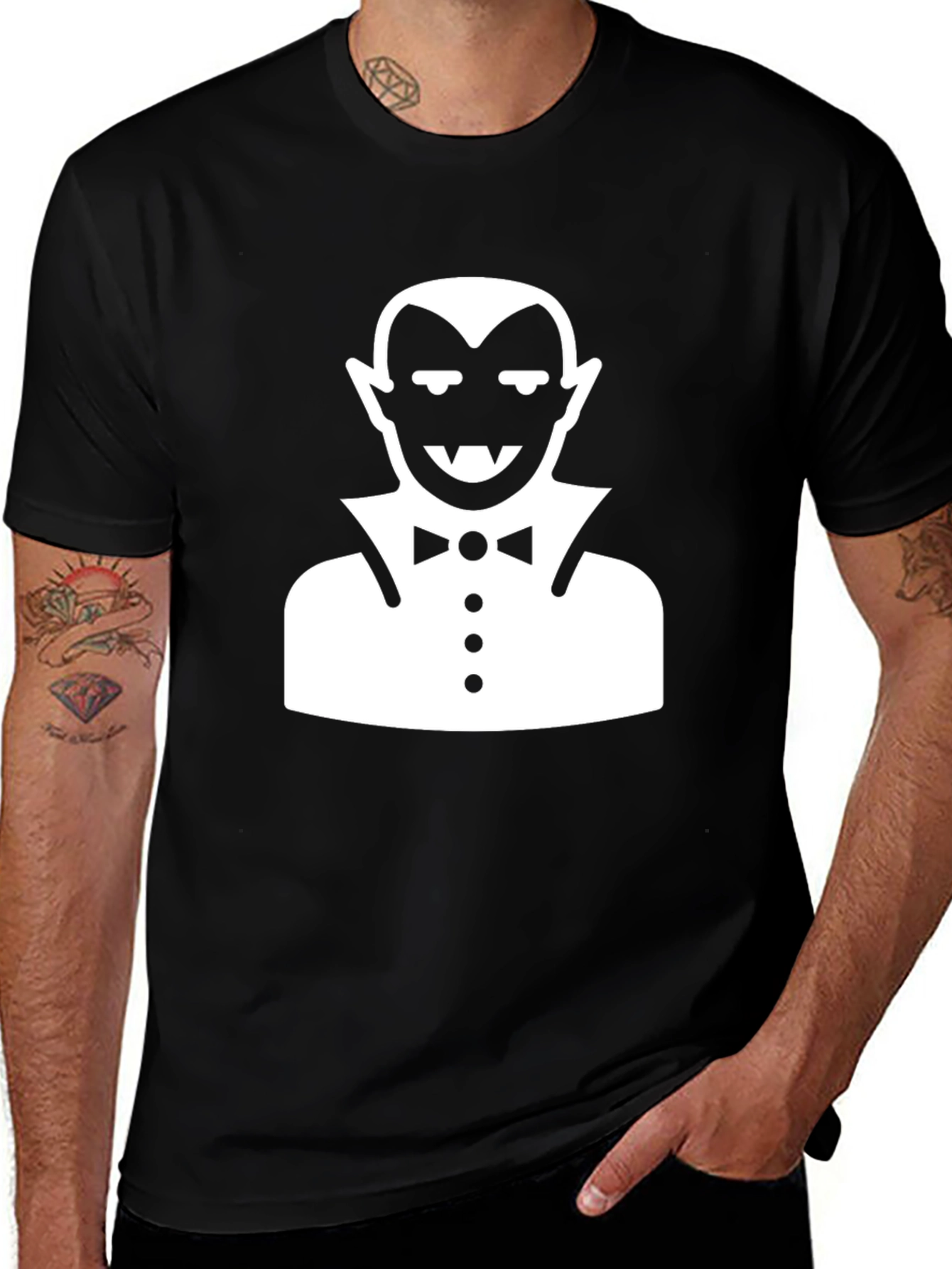 Variant 27 of Vampire Graphic T-Shirt - Halloween Style