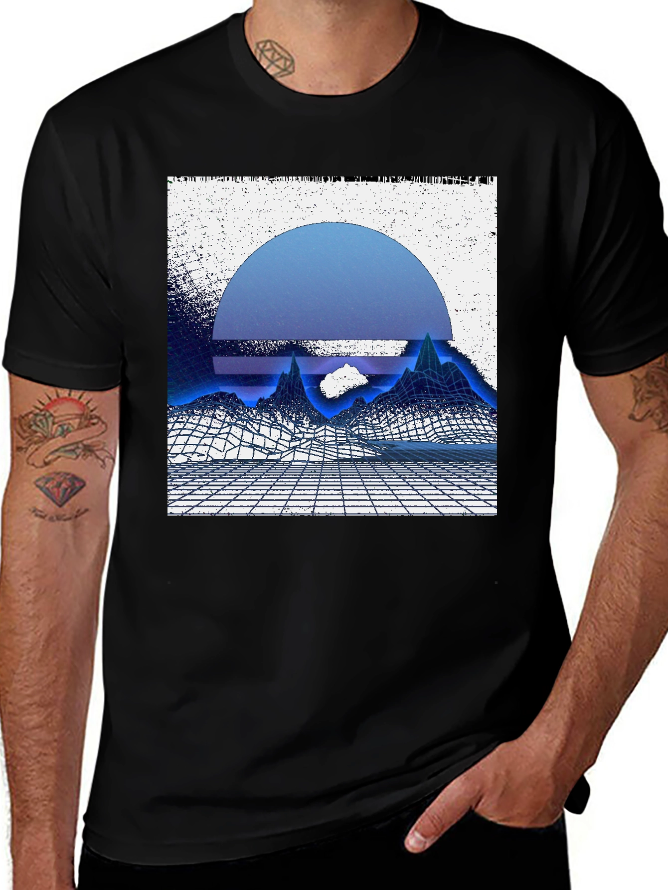 Variant 8 of Synthwave Retro T-Shirt