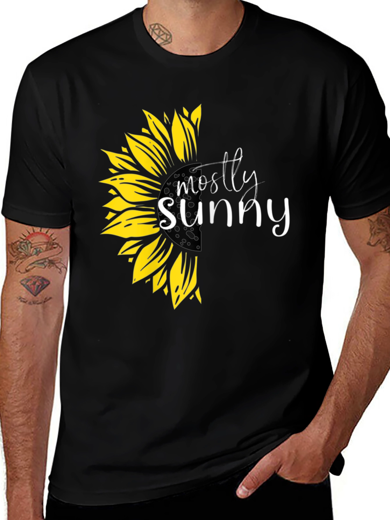 Variant 8 of Mostly Sunny Sunflower Graphic T-Shirt