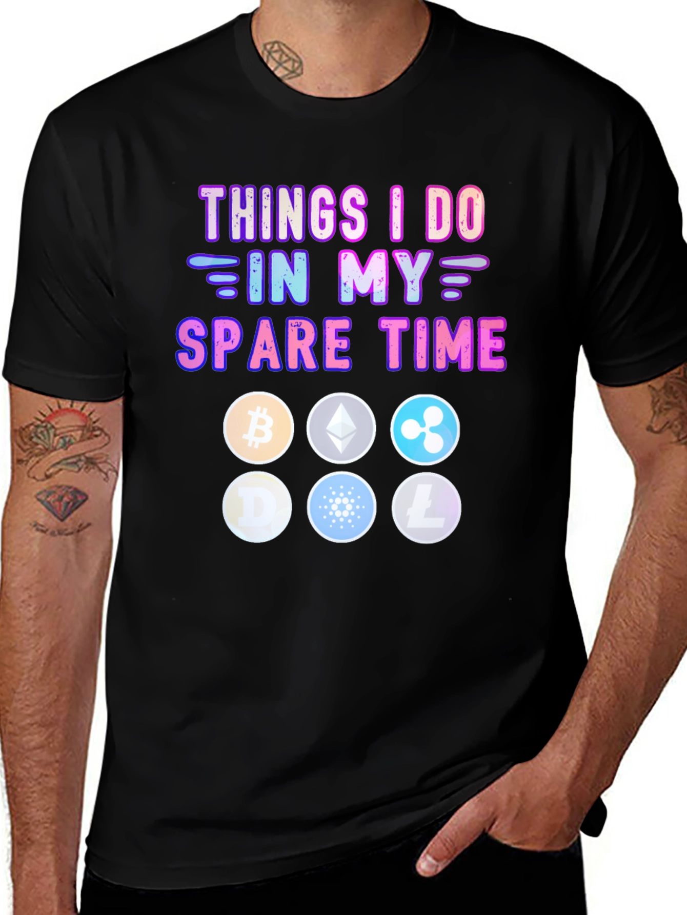 Variant 28 of Crypto Spare Time T-Shirt