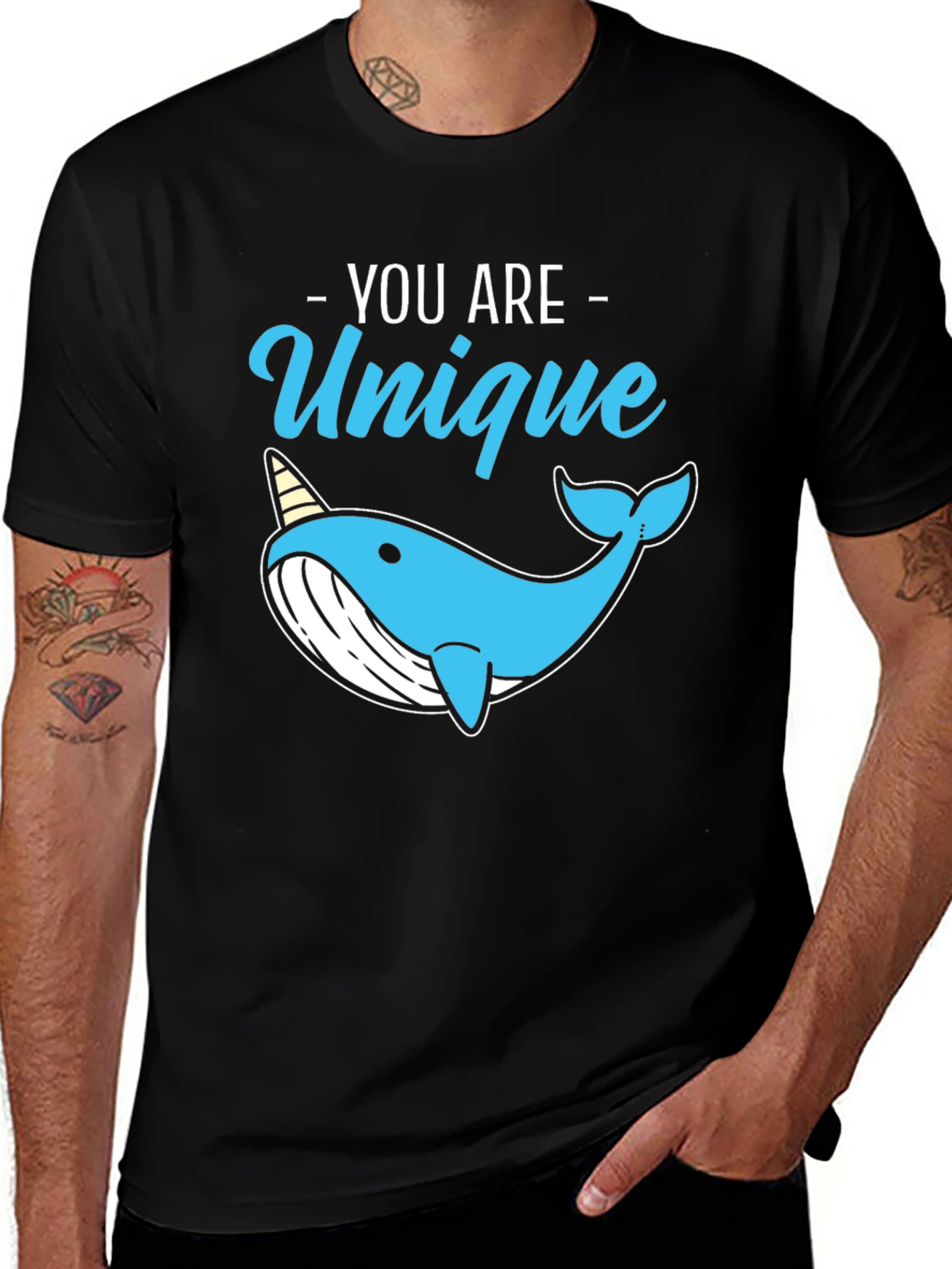 Variant 22 of Unique Narwhal T-Shirt - Funny Whale Tee