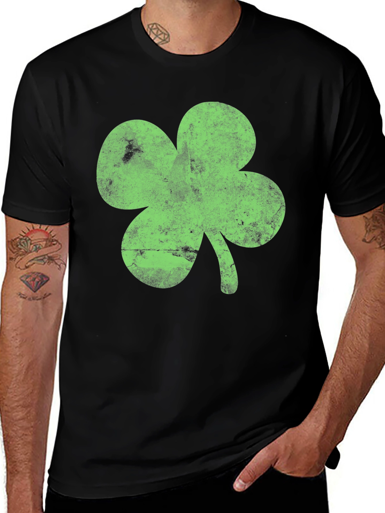 Variant 11 of Lucky Shamrock Graphic T-Shirt - St. Patrick's Day Tee