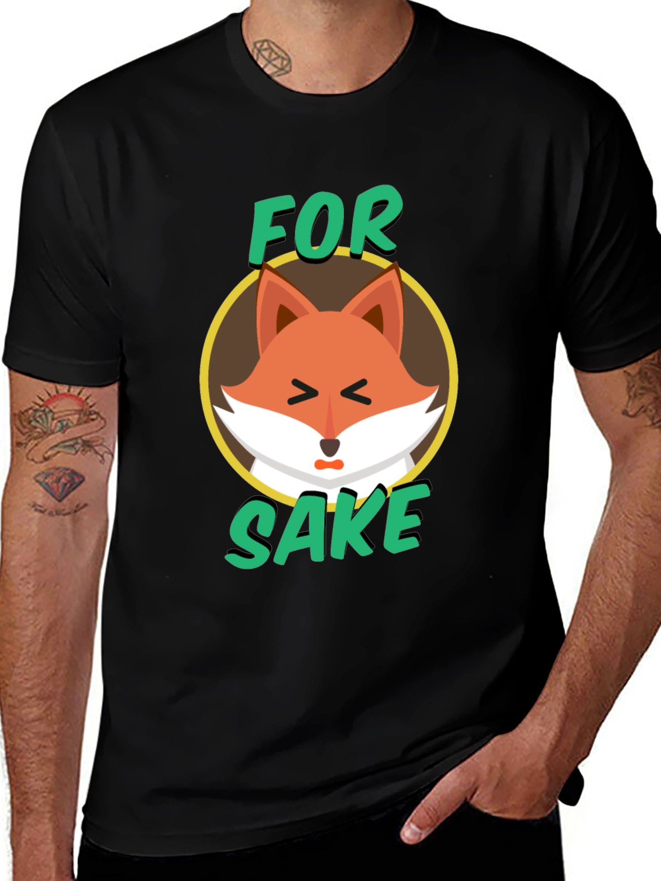 Variant 8 of For Fox Sake T-Shirt - Quirky Animal Graphic Tee