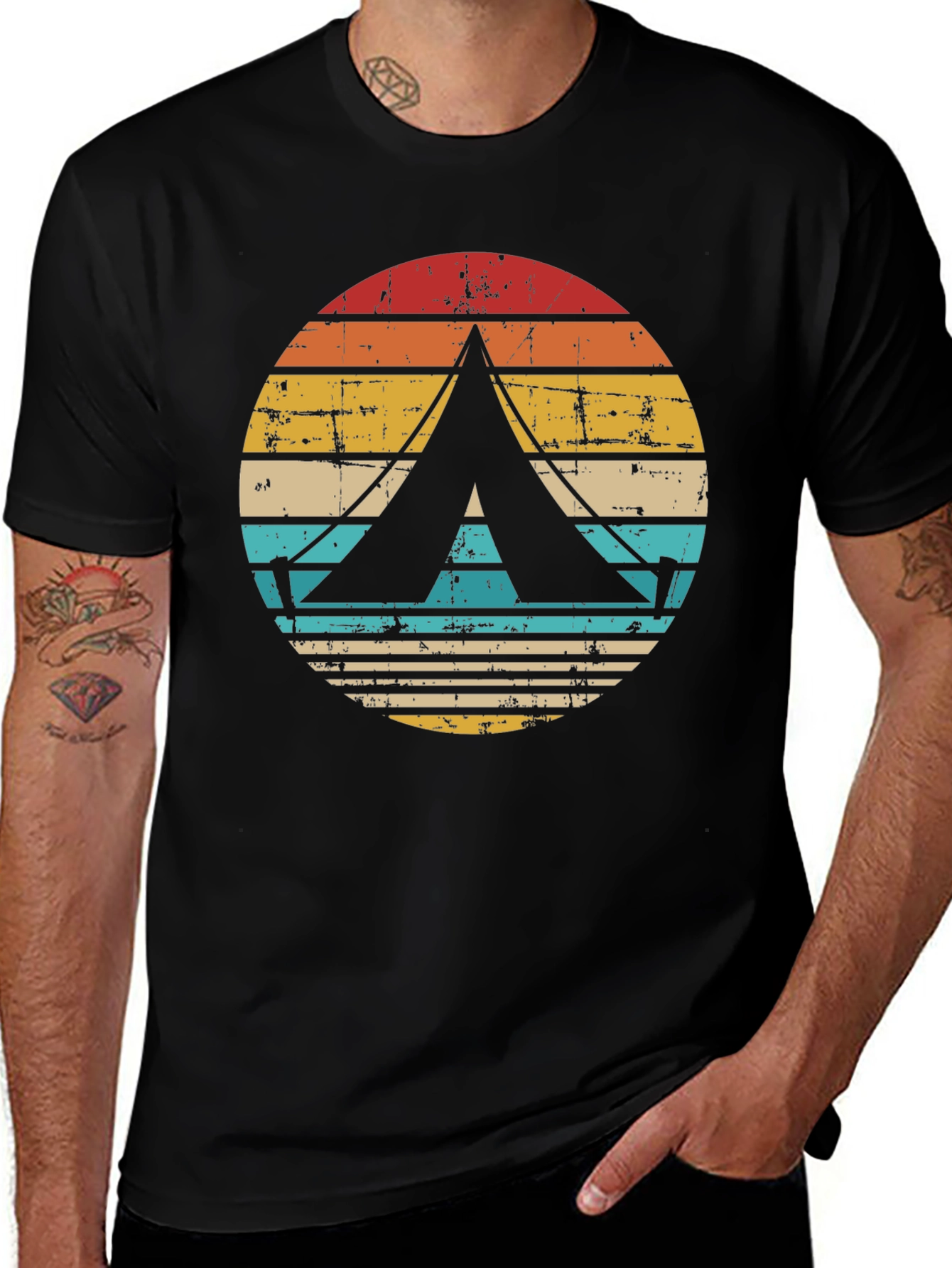 Variant 6 of Vintage Camping Tent Graphic Tee