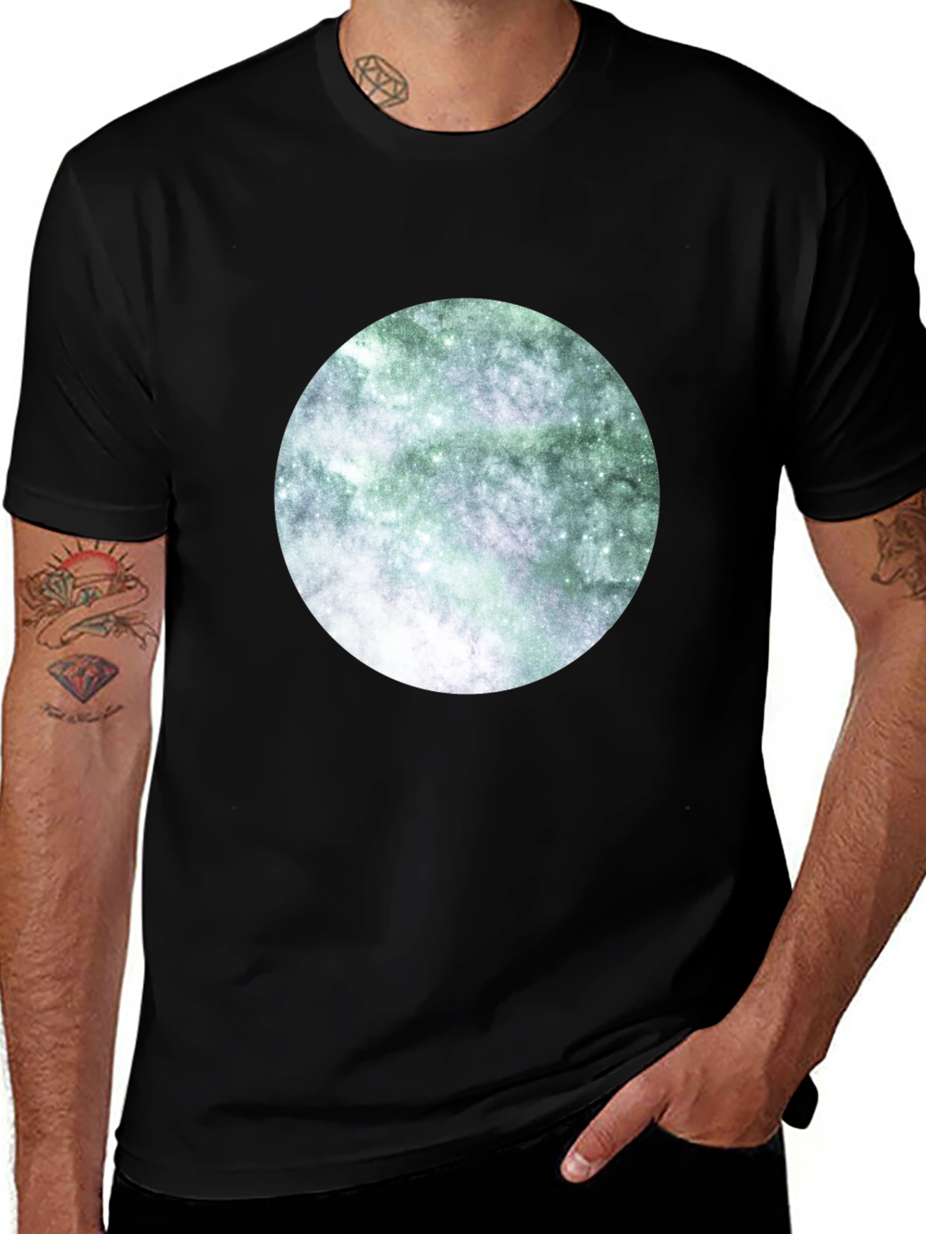 Variant 3 of Nebula Circle Graphic Tee