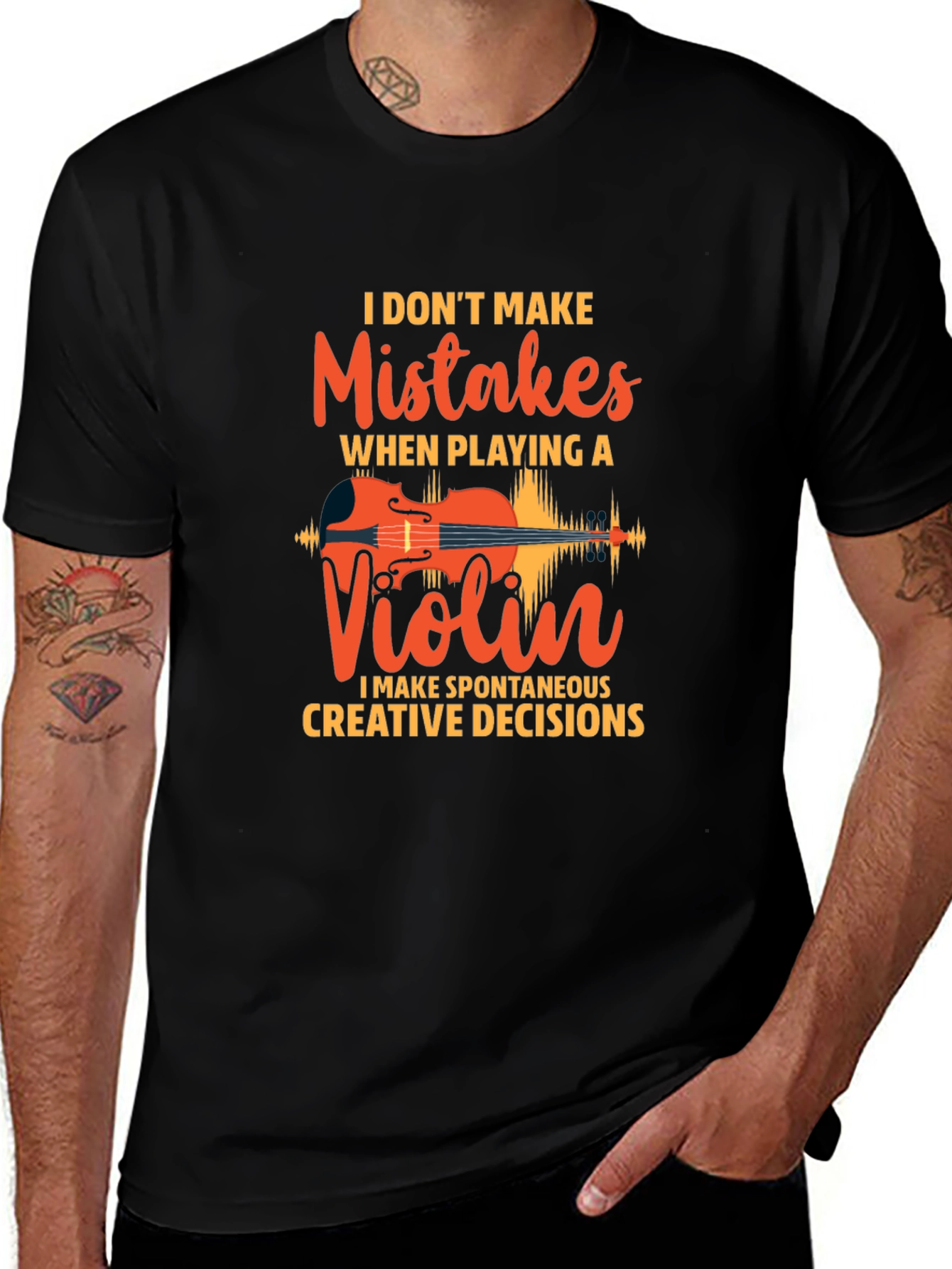 Variant 22 of Violin Player T-Shirt - Humorous Music Lover Tee