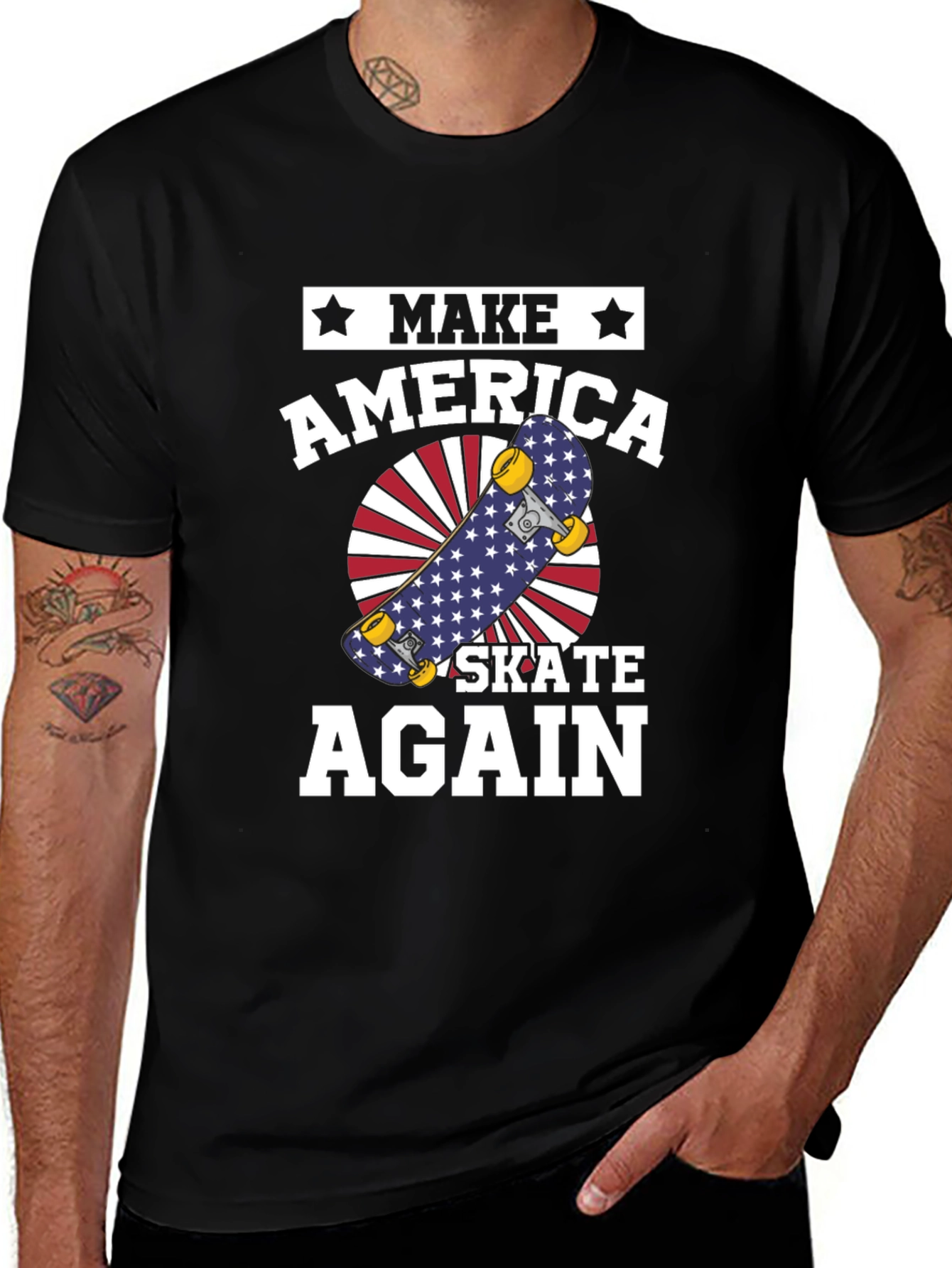 Variant 6 of Make America Skate Again Graphic Tee