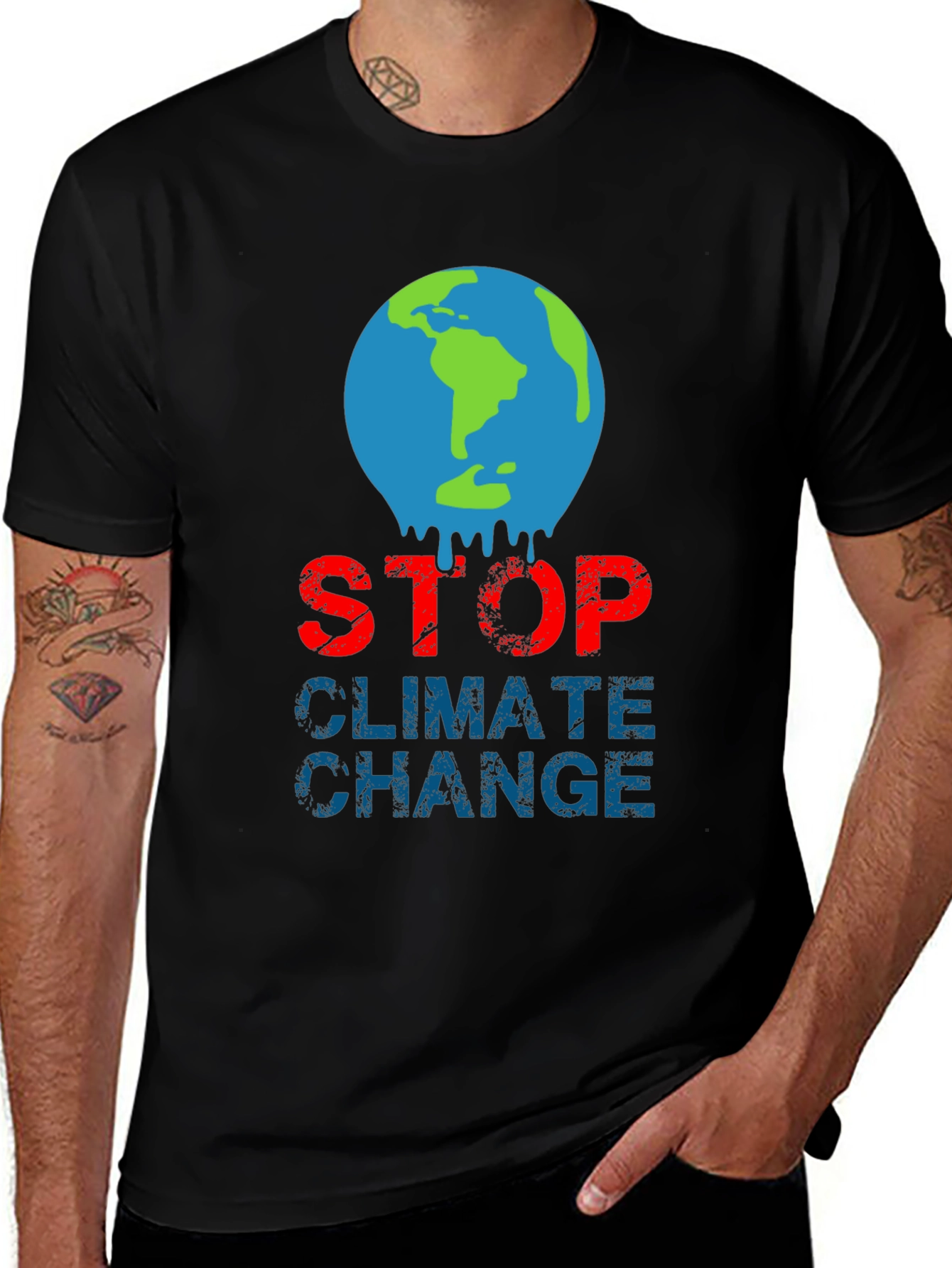 Variant 28 of Stop Climate Change Graphic T-Shirt