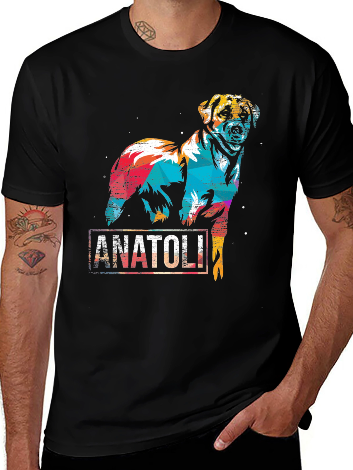 Variant 29 of Anatoli Dog Colorful Graphic T-Shirt