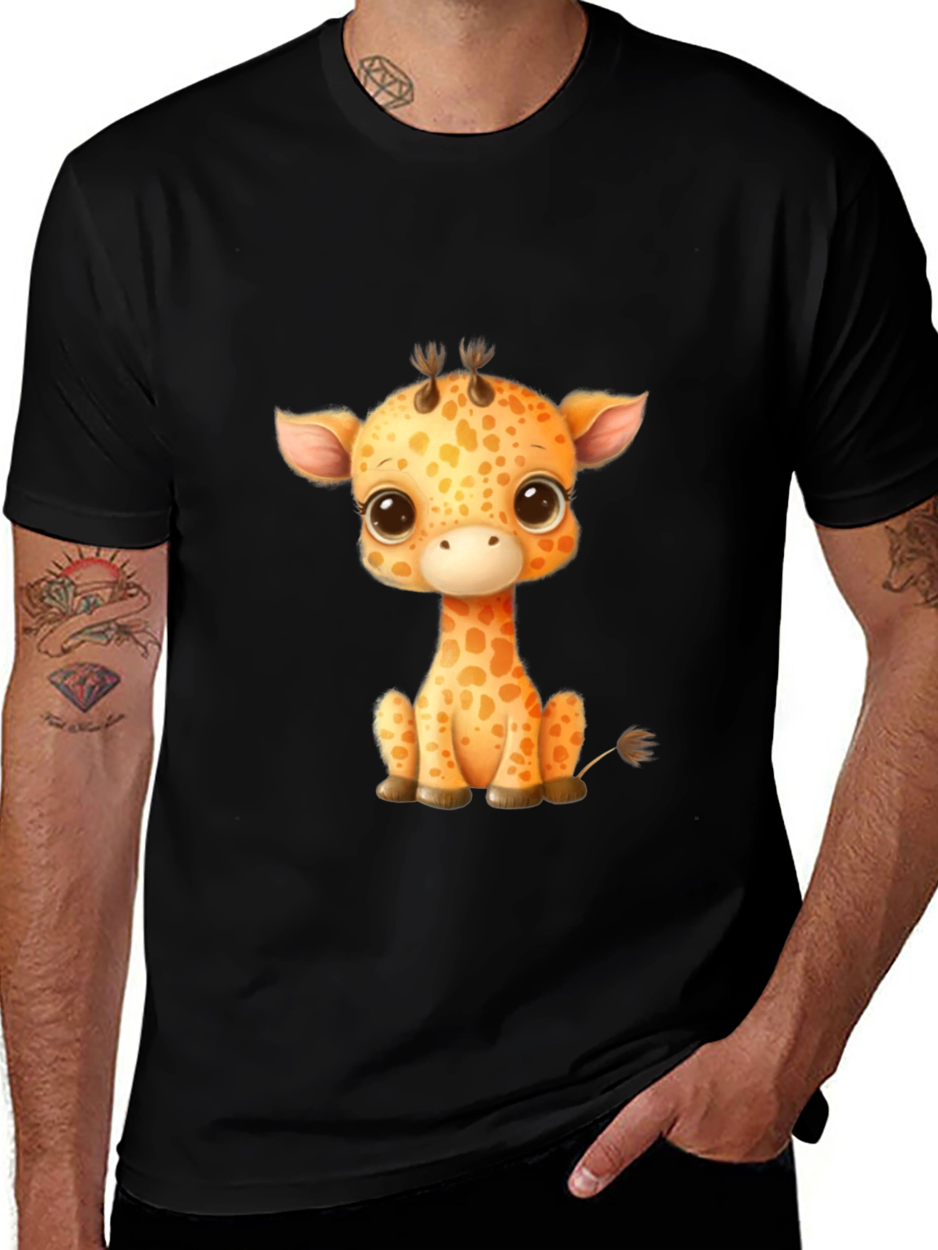 Variant 19 of Cute Giraffe Graphic T-Shirt - Unisex