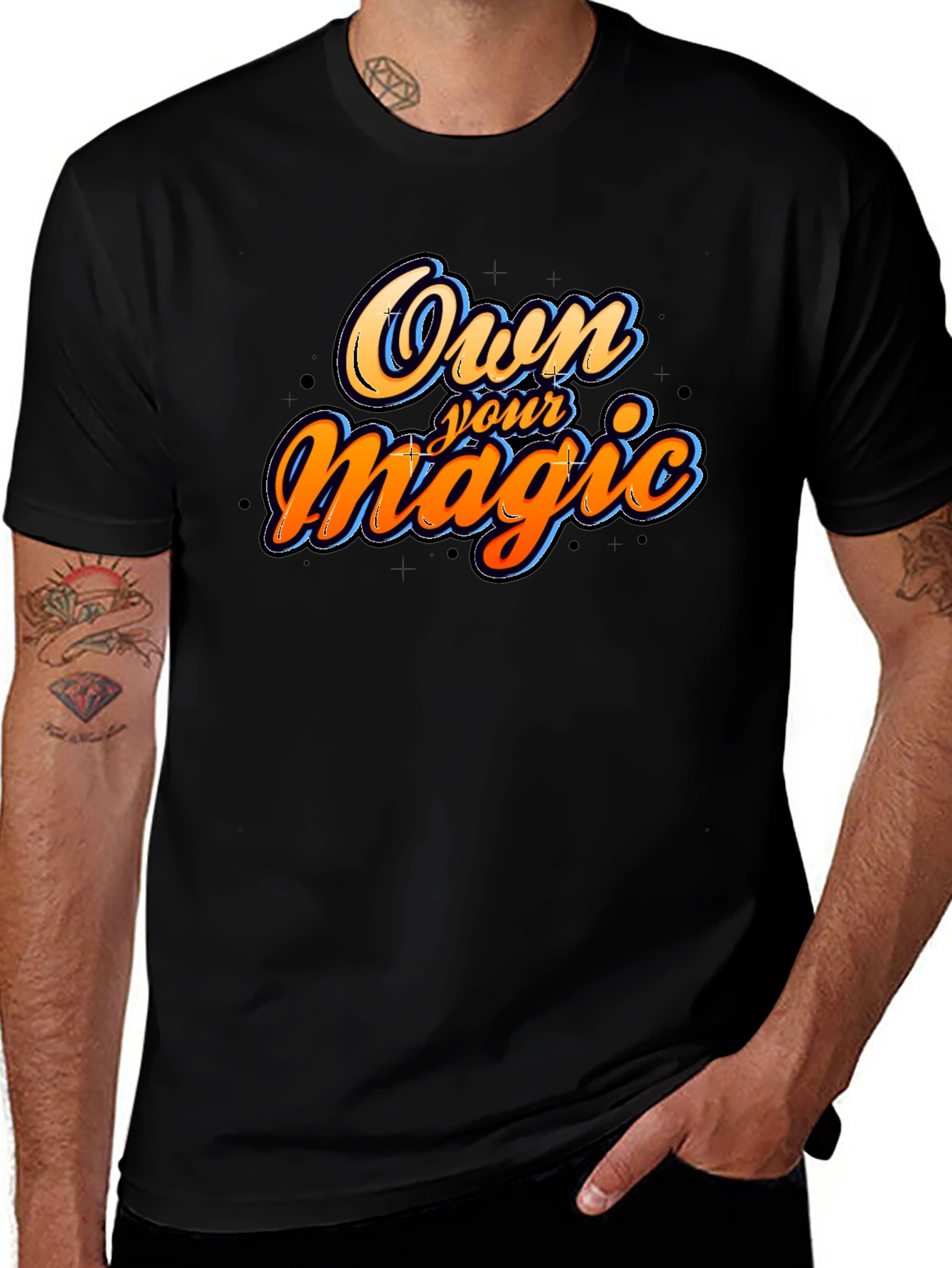 Black Own Your Magic Graphic T-Shirt - Black main image