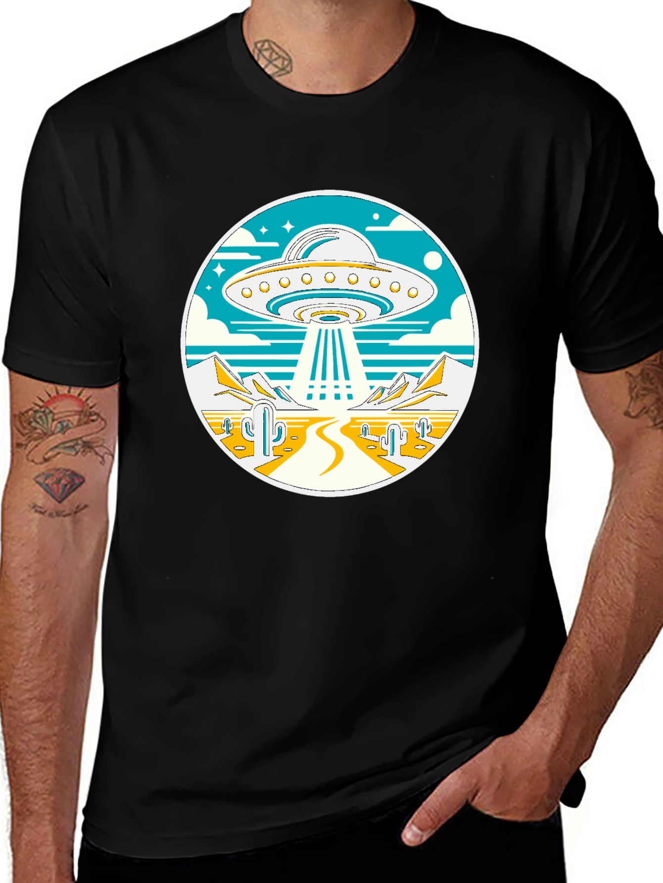 UFO Desert Abduction T-Shirt