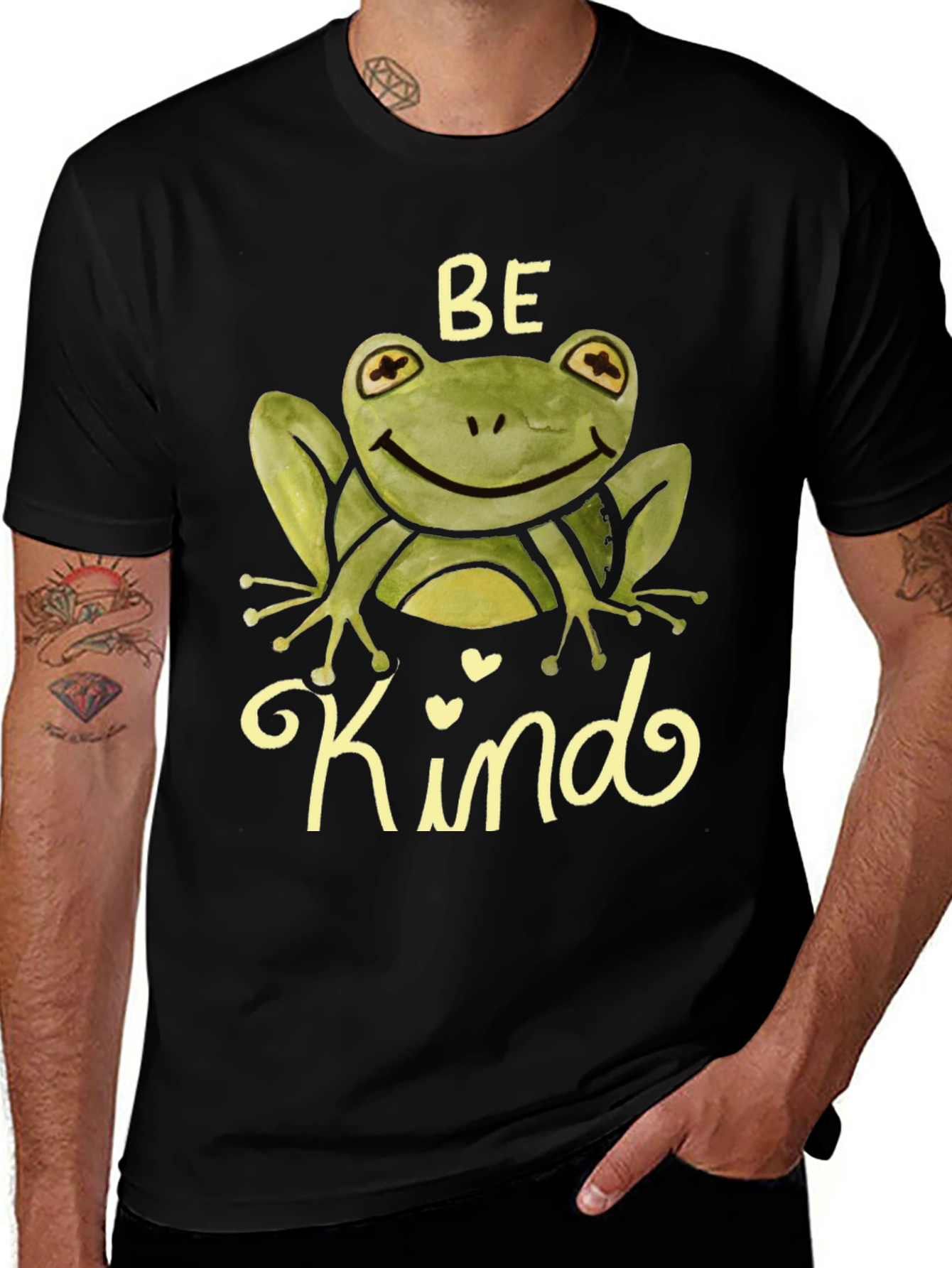Variant 23 of Be Kind Frog T-Shirt - Cute Graphic Tee