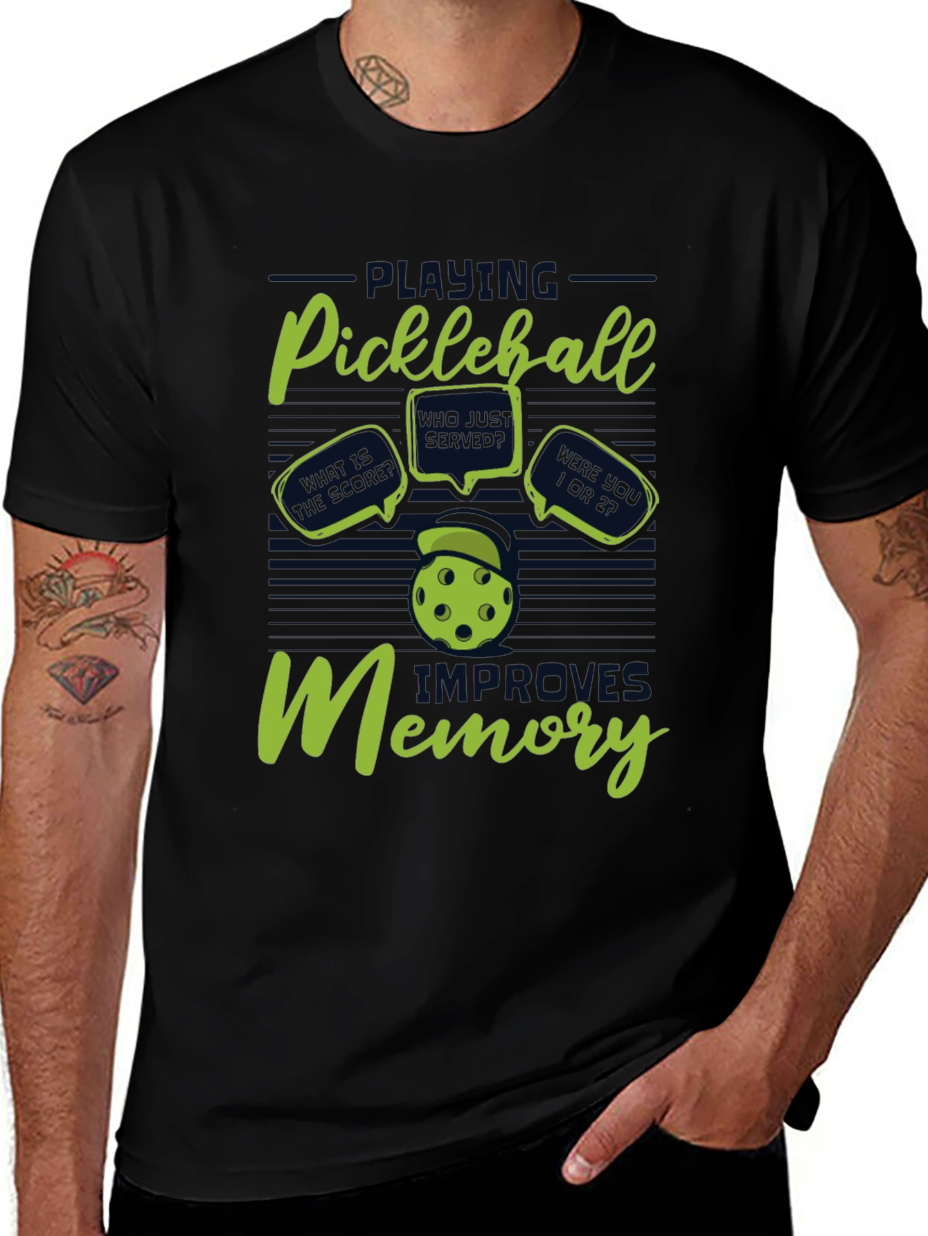 Variant 19 of Pickleball Improves Memory T-Shirt