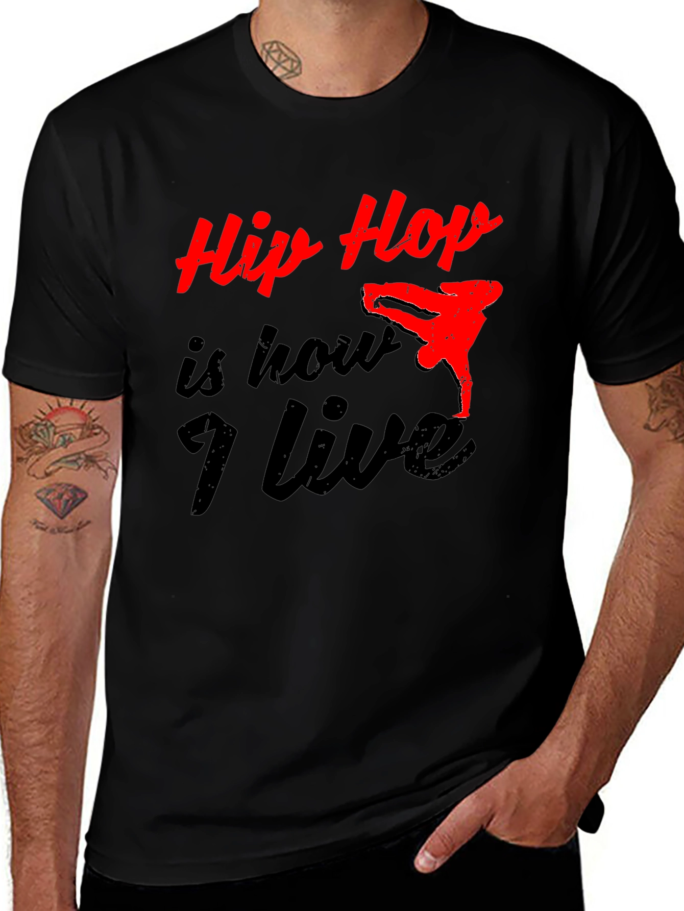 Hip Hop Is How I Live Black T-Shirt