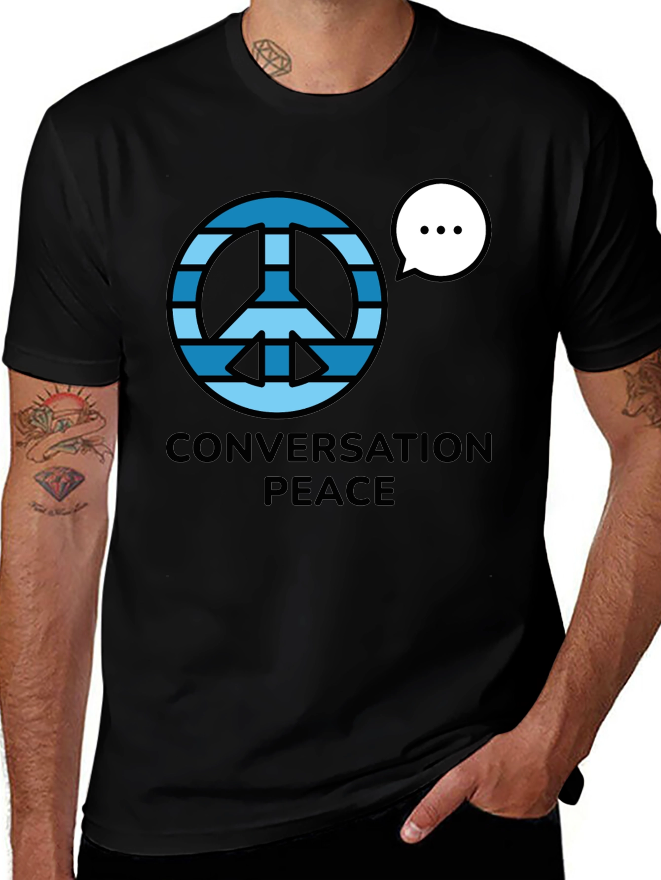 Conversation Peace Graphic T-Shirt