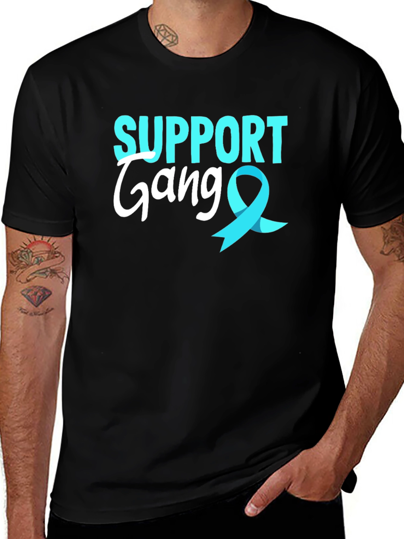 Variant 13 of Support Gang T-Shirt - Awareness Ribbon Tee