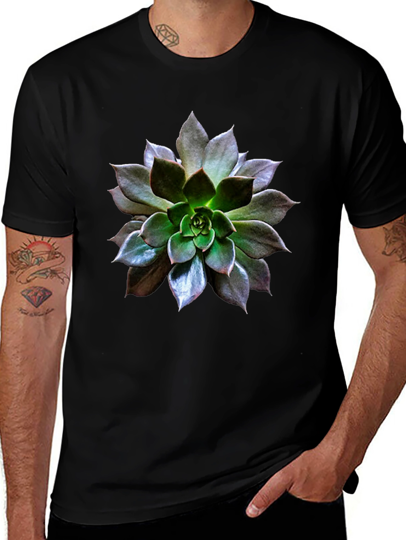 Variant 22 of Succulent Graphic Tee - Nature Inspired Style